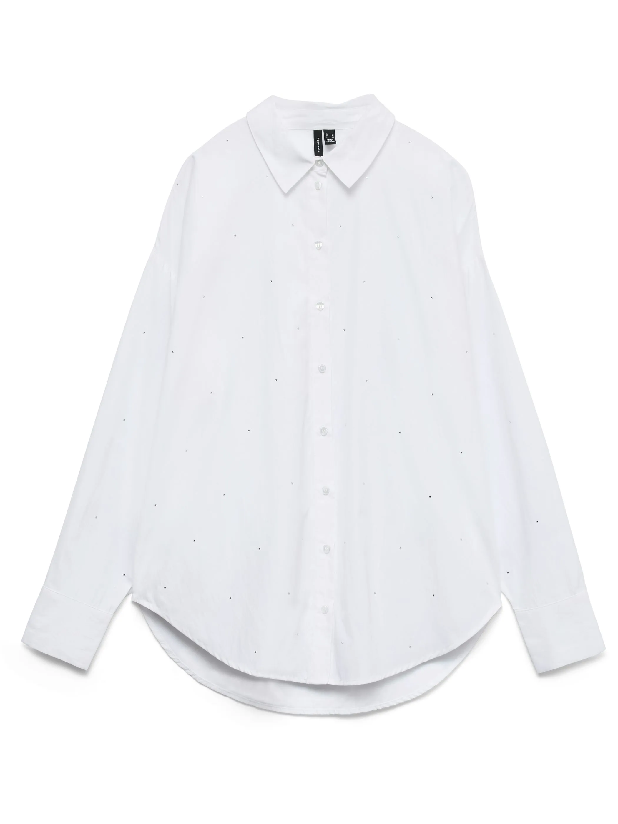 Vero Moda 10337791 VMFANNI RHINESTONE LS Weiß 918345 175683001 1