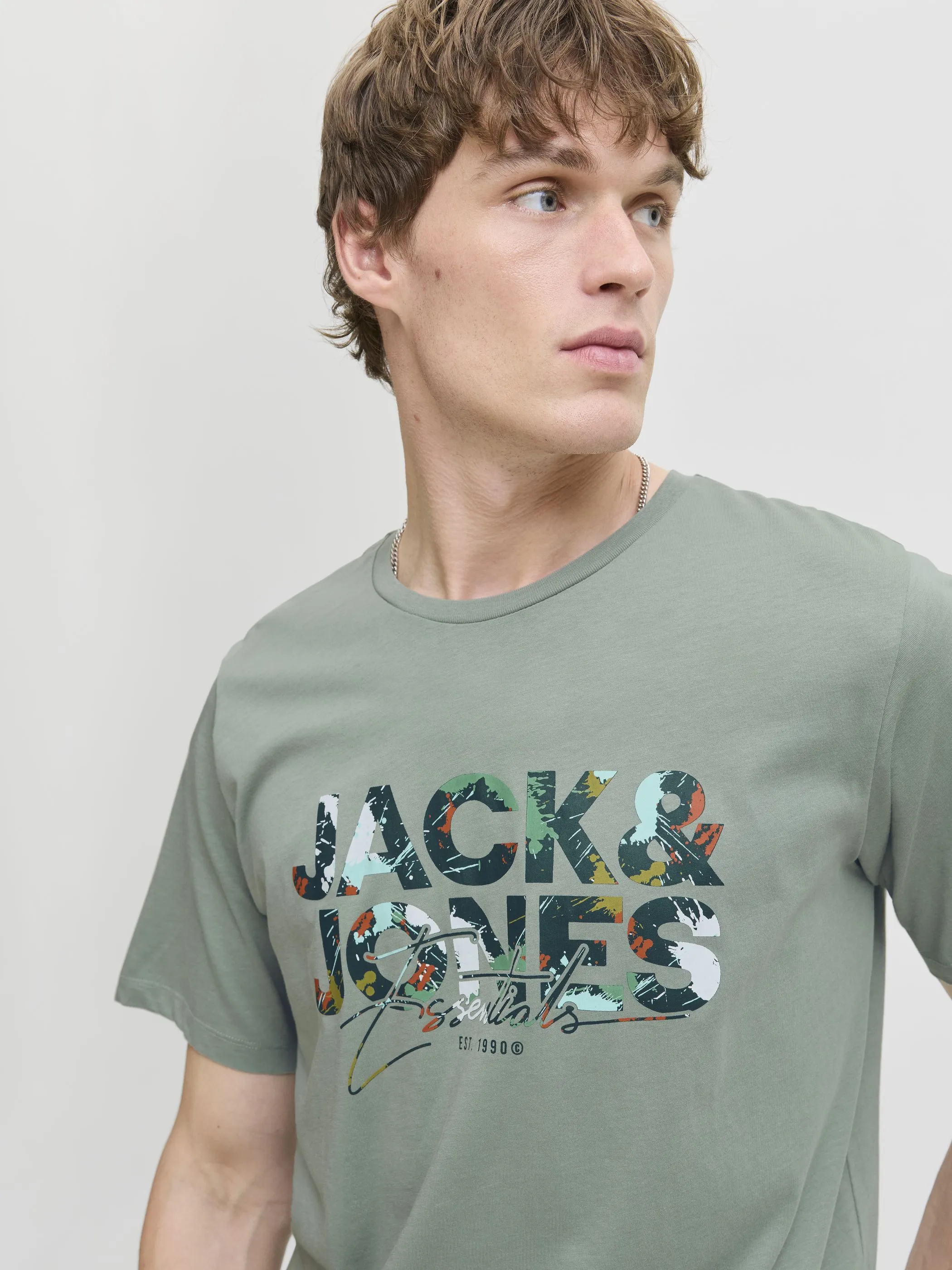 Jack Jones 12278523 JJGEPLAS TEE SS CREW Grün 913158 176366 Jack Jones 12278523 JJGEPLAS TEE SS CREW Grün 913158 176366
