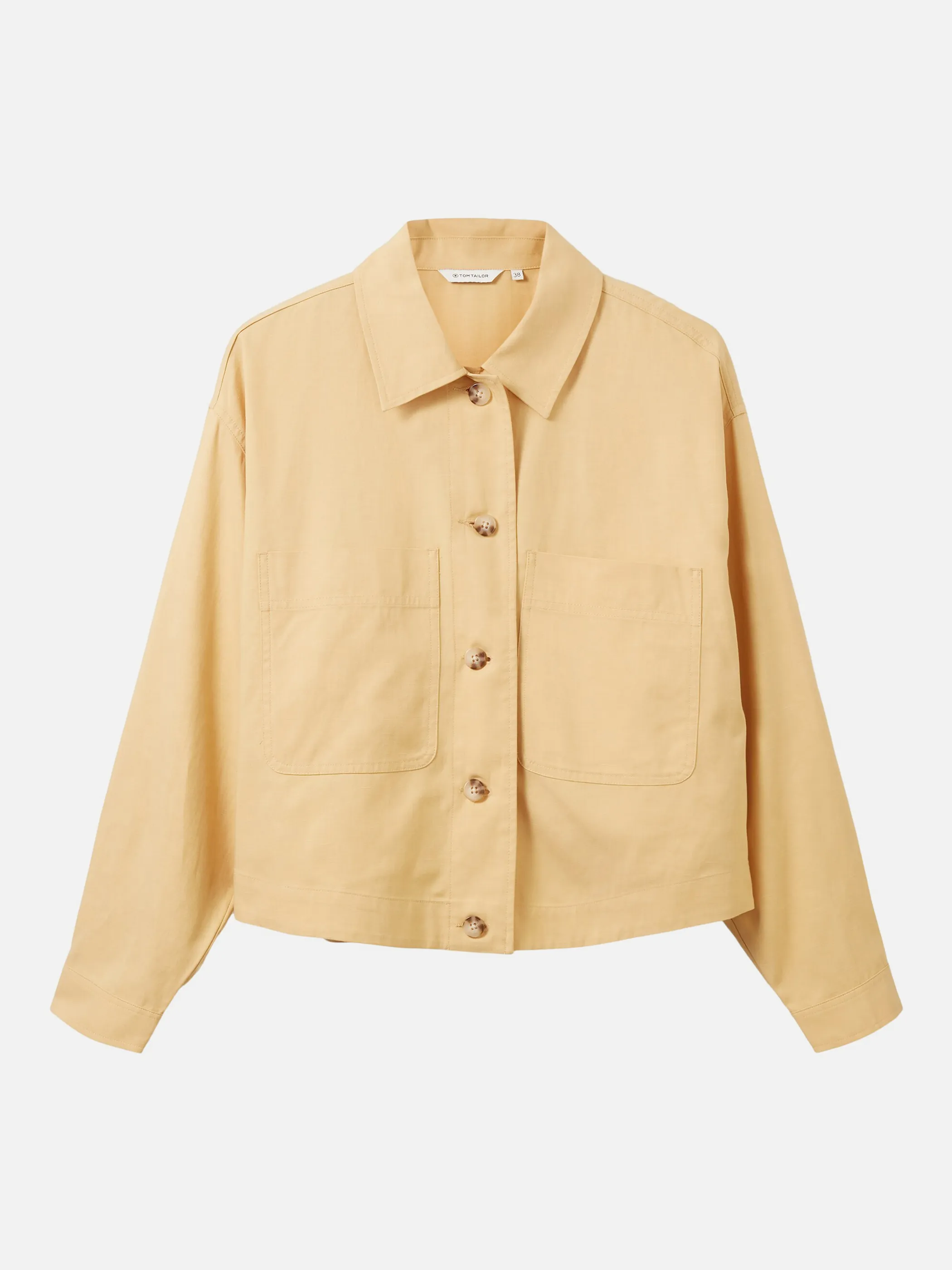 Tom Tailor 1036745 loose fit blazer jacket Beige 880338 31648 1