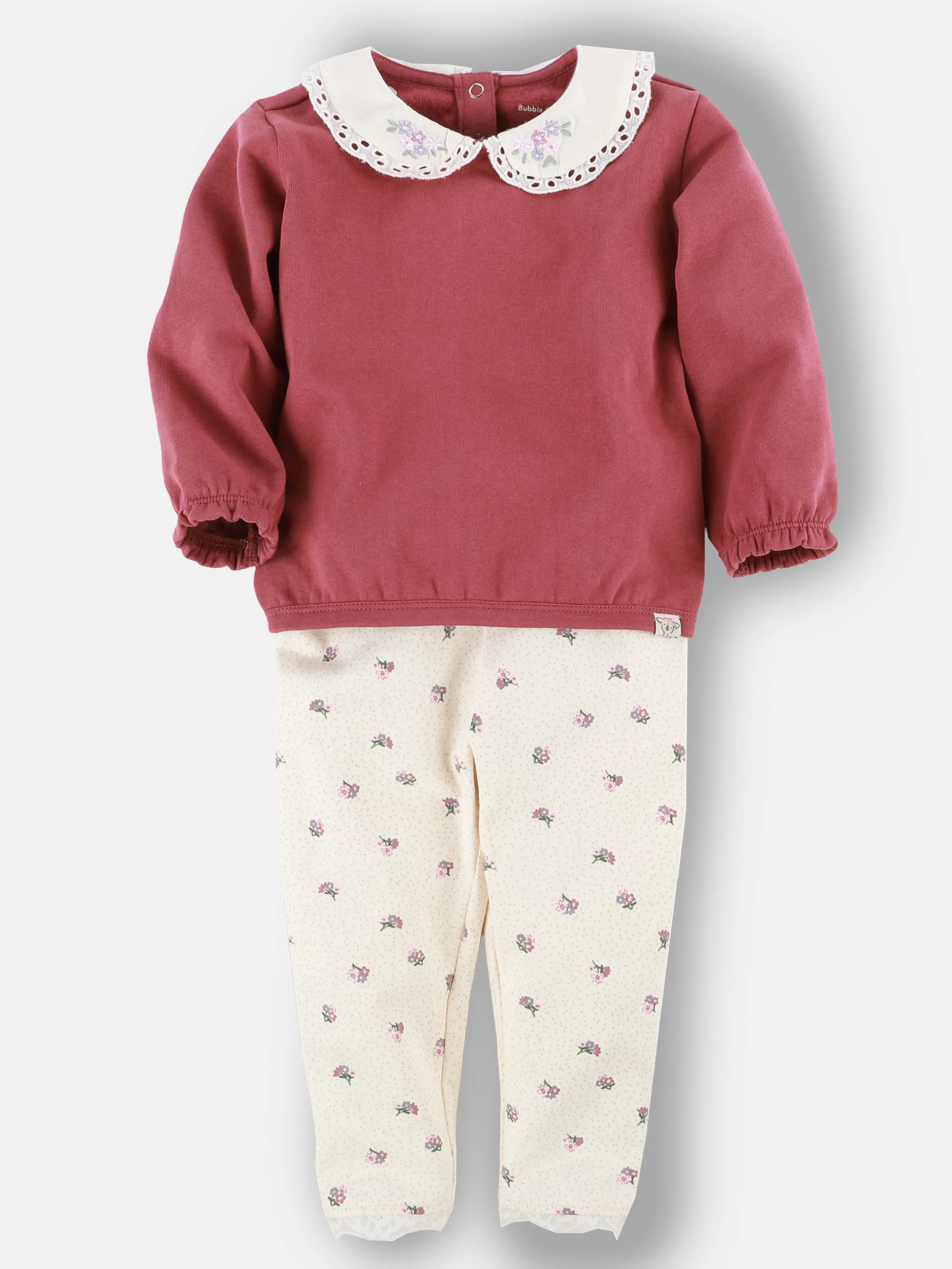 Bubble Gum BM 2 pcs Set mit Blumen AOP in rot/beige Rot 913553 ROT 1