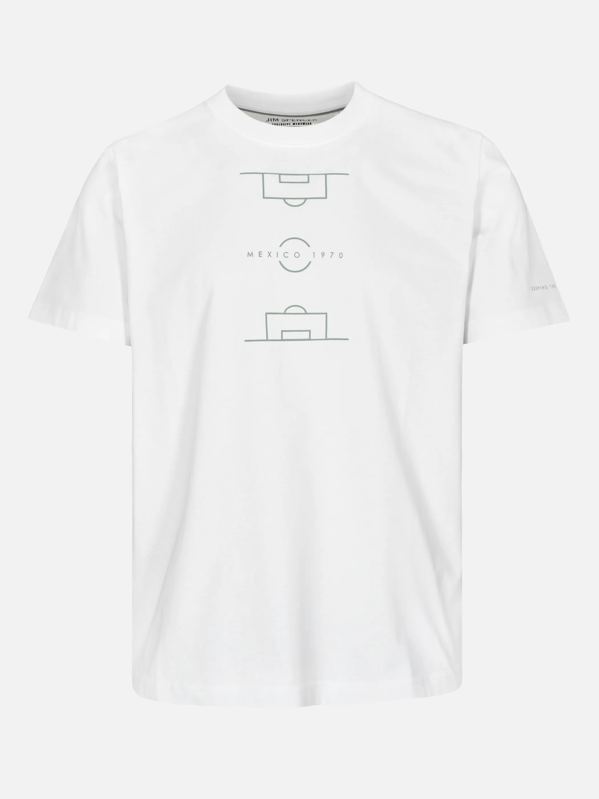 Jim Spencer He. T-Shirt 1/2 Arm Fussball Weiß 925109 101 1