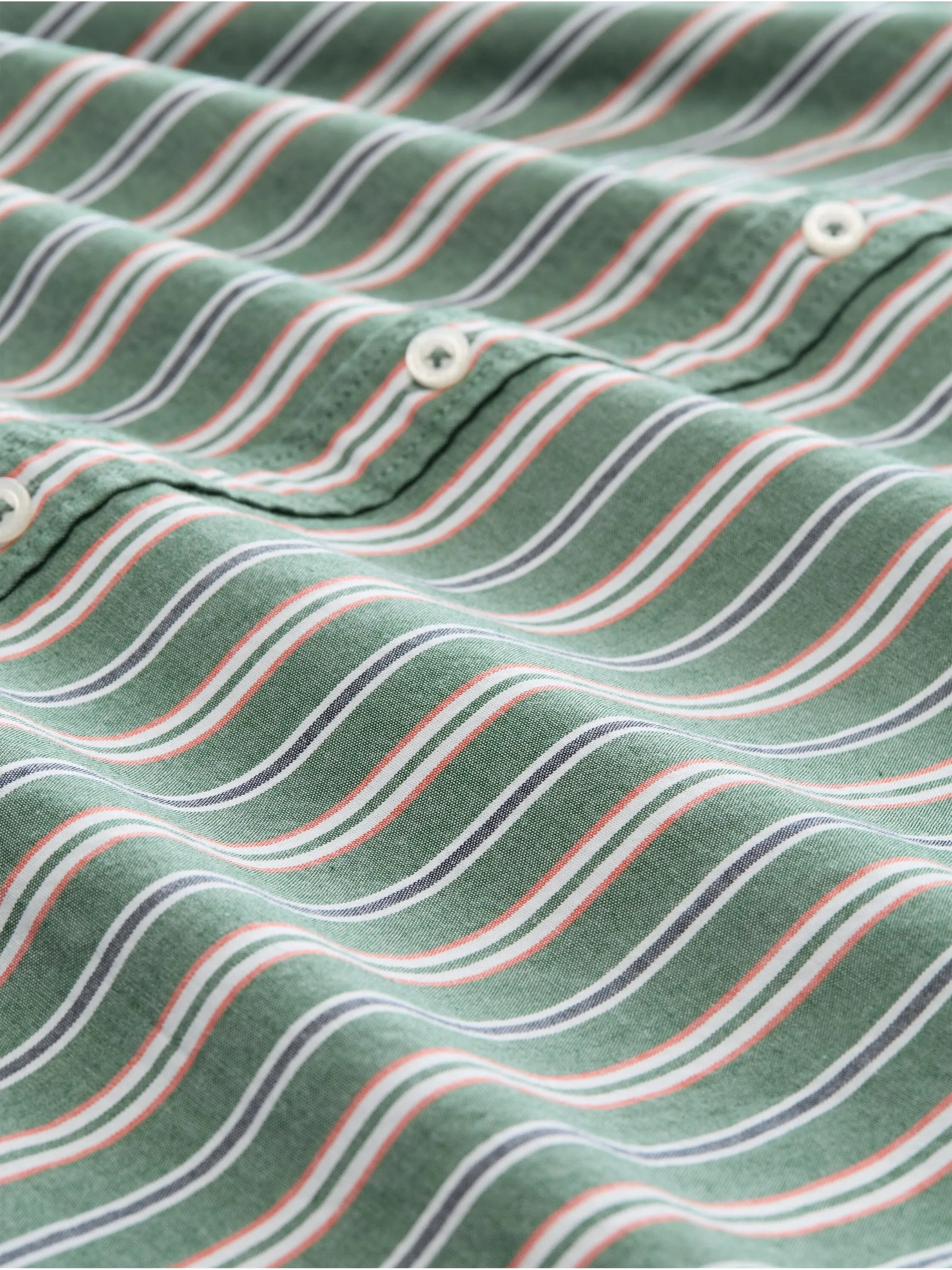 Tom Tailor 1050951 colorful striped oxford shirt Grün 926459 40208