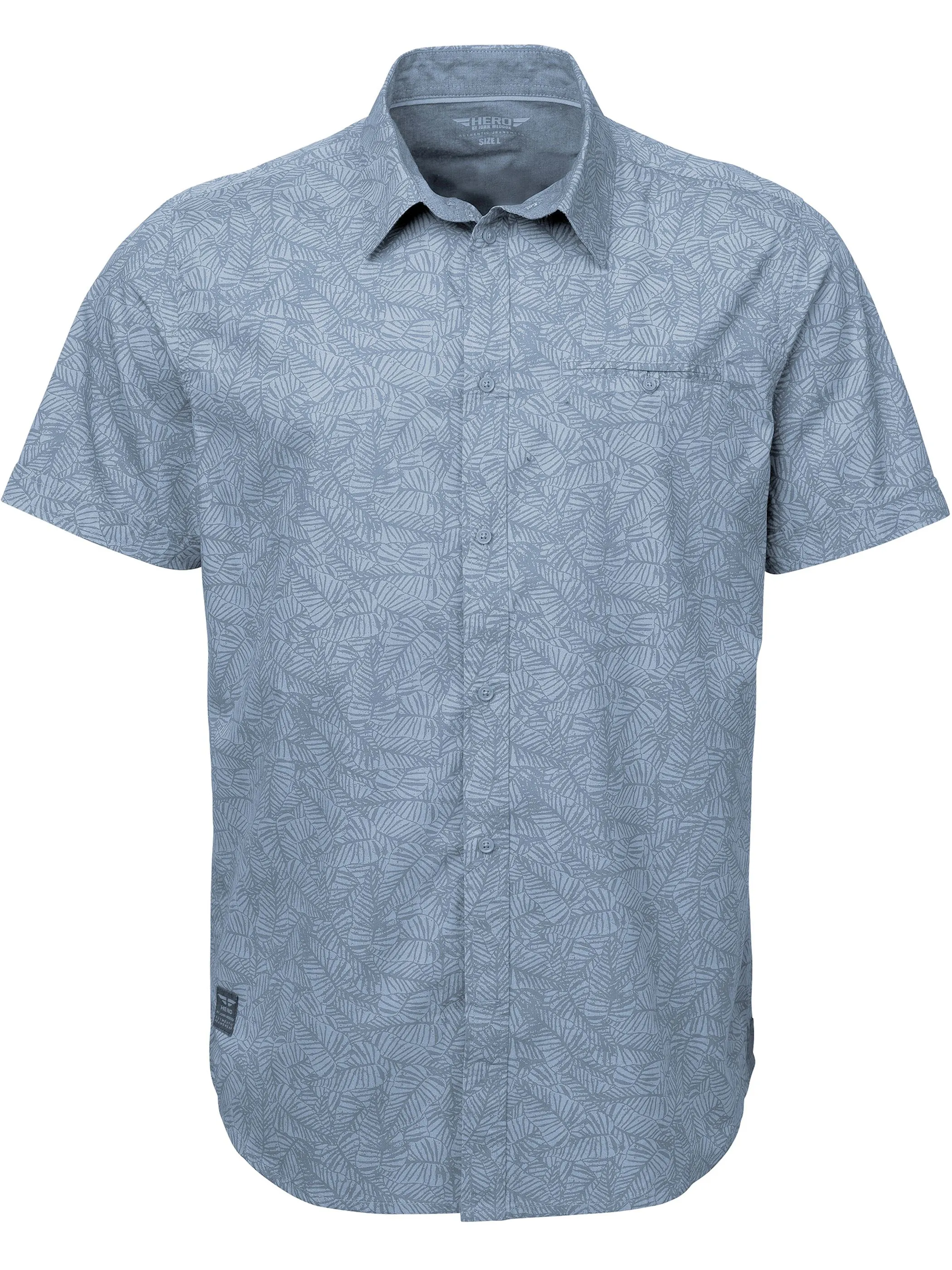 HERO by John Medoox 73110700009190 He. Bluse/Hemd, Blau 913902 9190 1