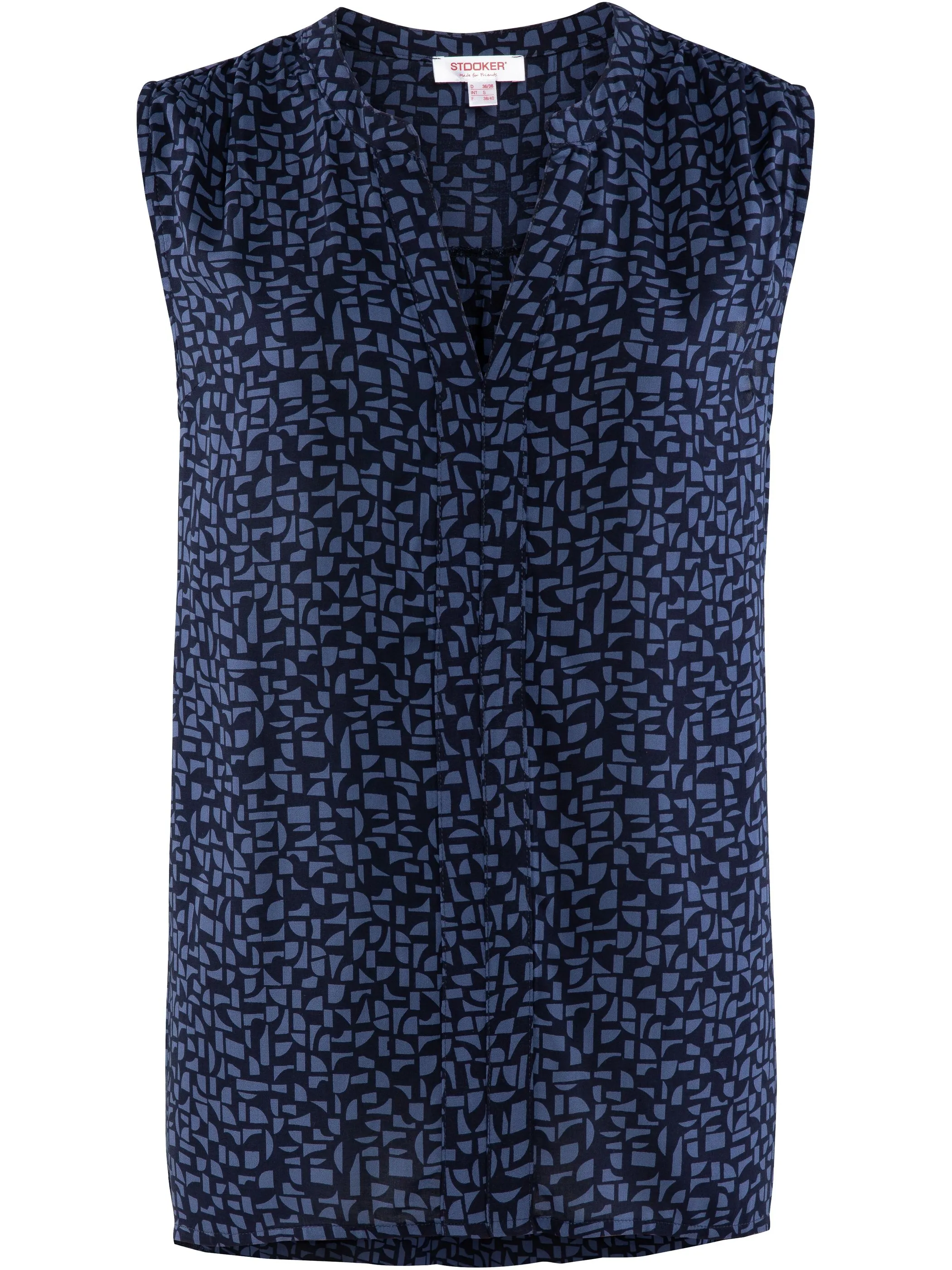 Stooker DOB 08580000009113 Da. Bluse/Hemd, Marine 911322 9113 4