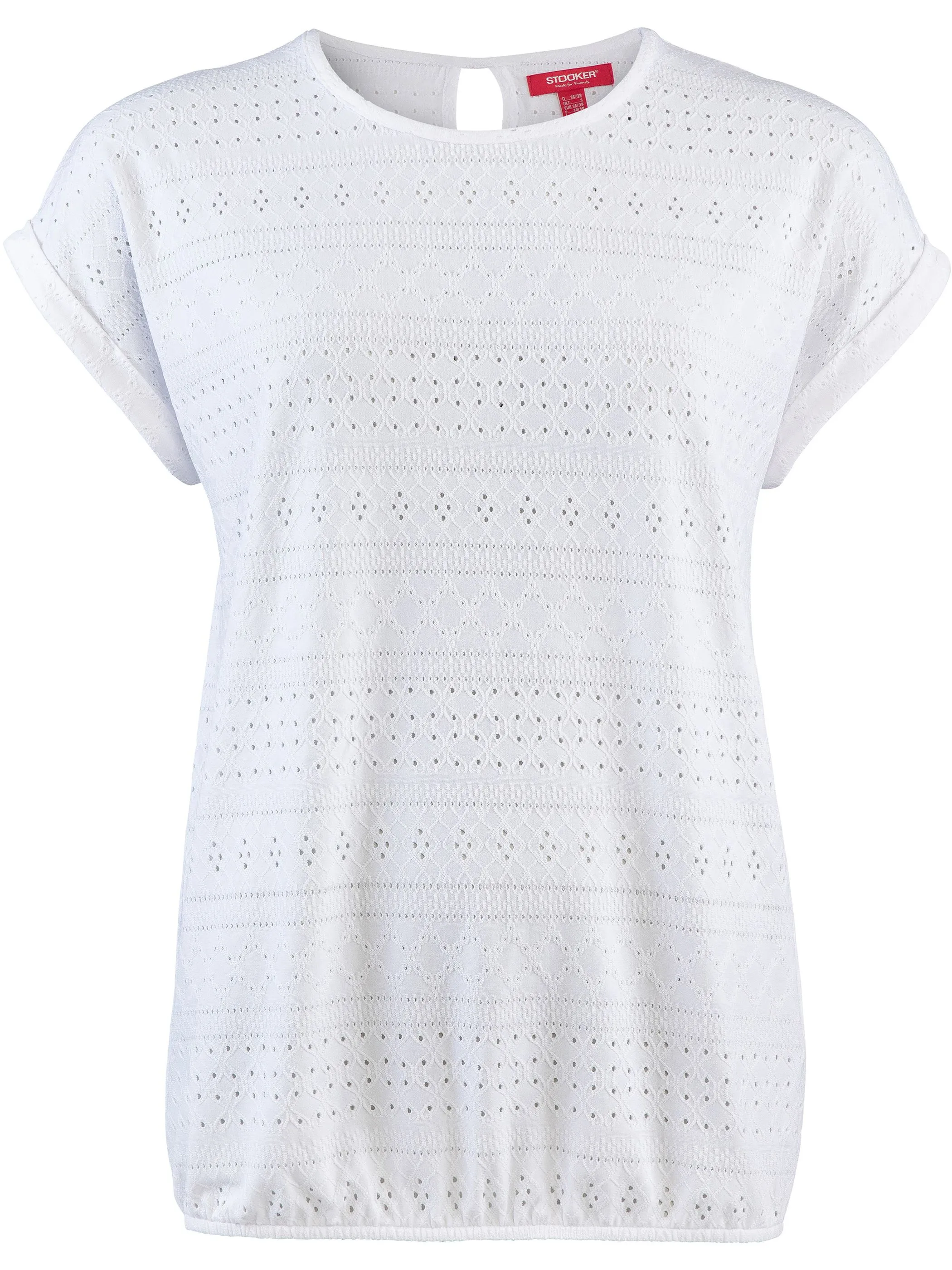 Stooker DOB 23160020001002 Da. T-Shirts / Weiß 911340 1002 4