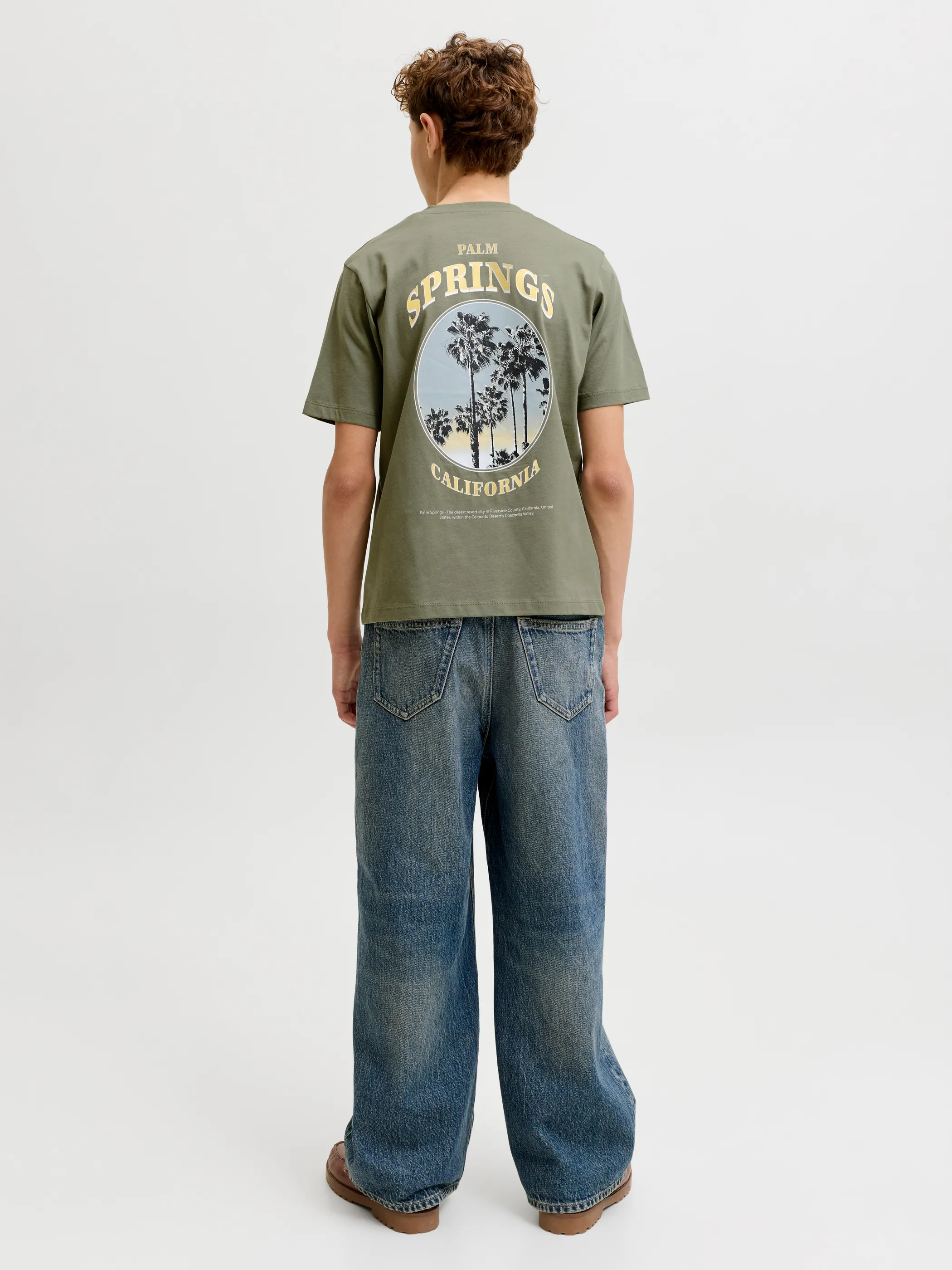 Jack&Jones Junior 12289937 JJCITY PHOTOPRINT TEE SS CREW NECK Blau 920175 176725 2