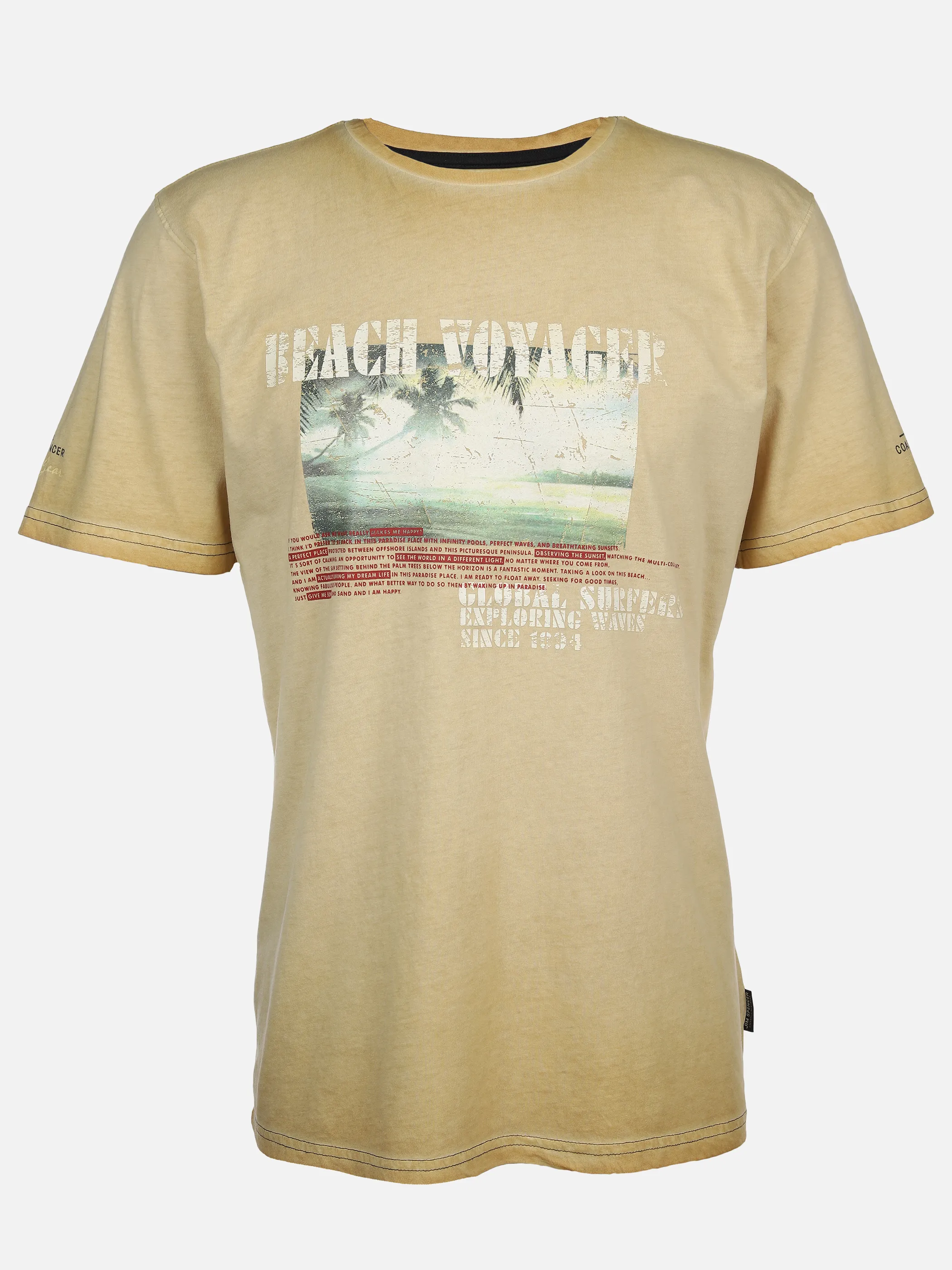 Jim Spencer He. T-Shirt 1/2 Arm Druck Gelb 894402 YELLOW 1 Jim Spencer He. T-Shirt 1/2 Arm Druck Gelb 894402 YELLOW 1