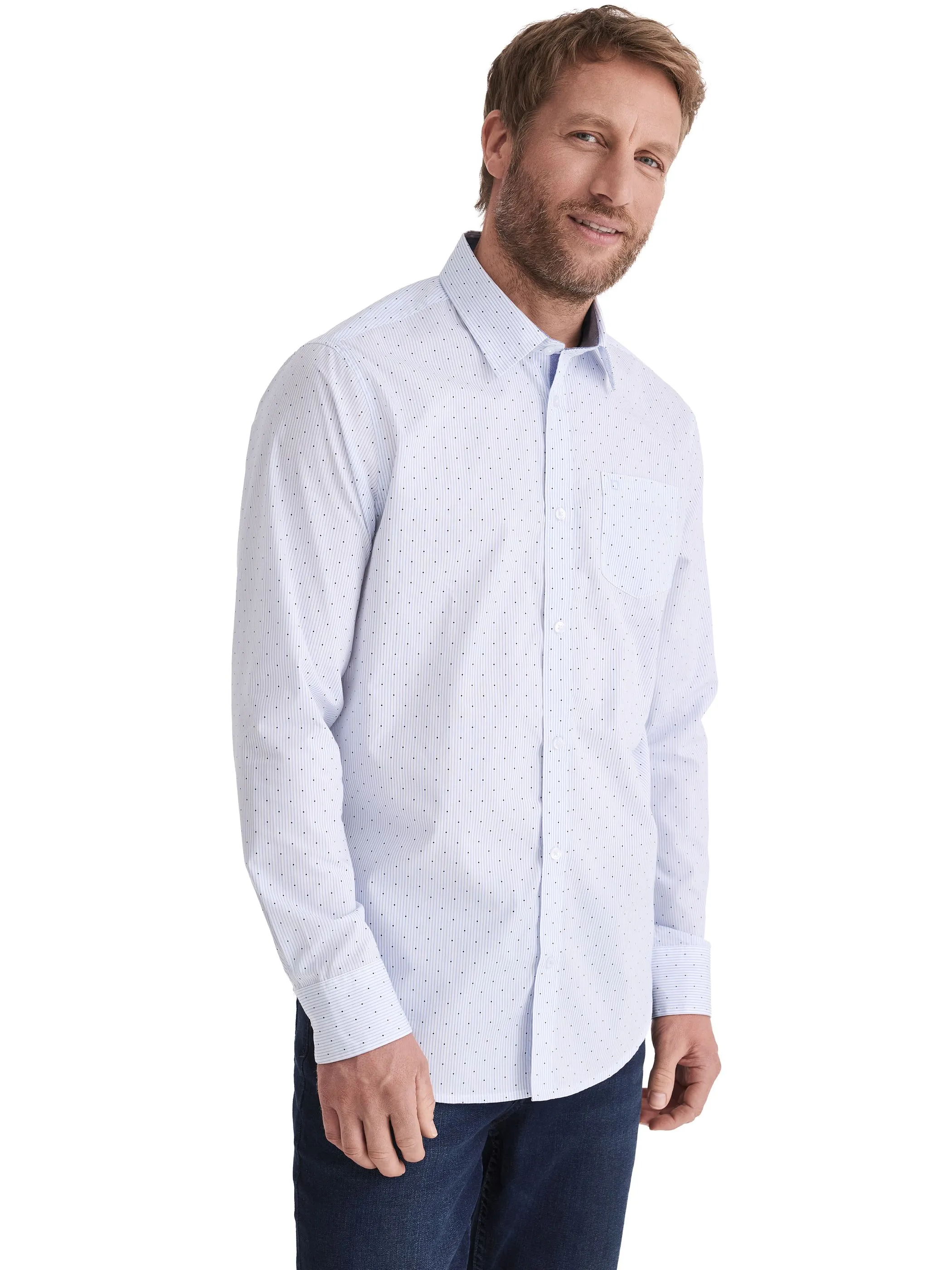 Stooker HAKA 73150400009113 He. Bluse/Hemd, Weiß 919847 9113 1