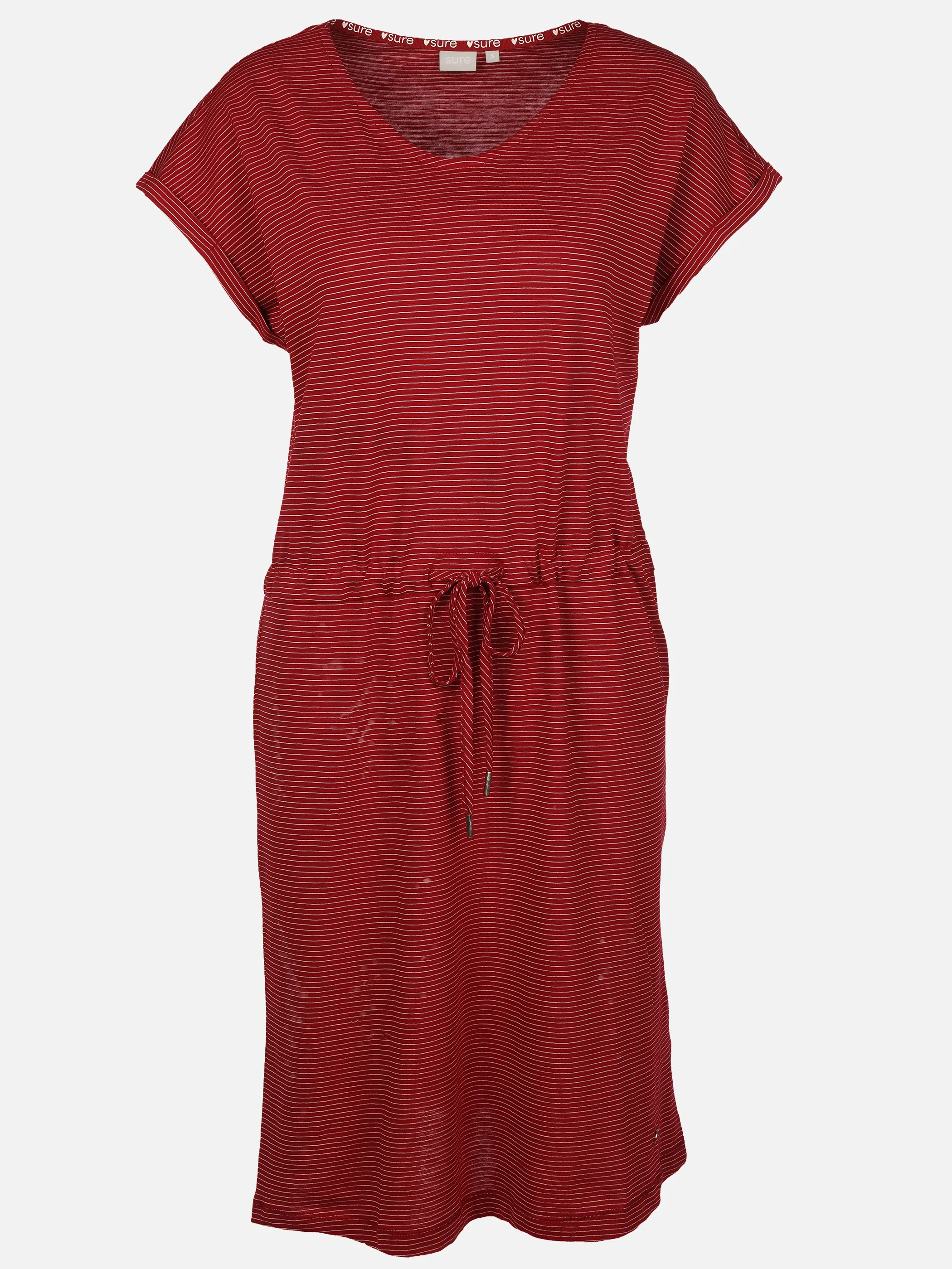 Sure Da-Jerseykleid, geringelt Rot 924183 RHUBARB 1