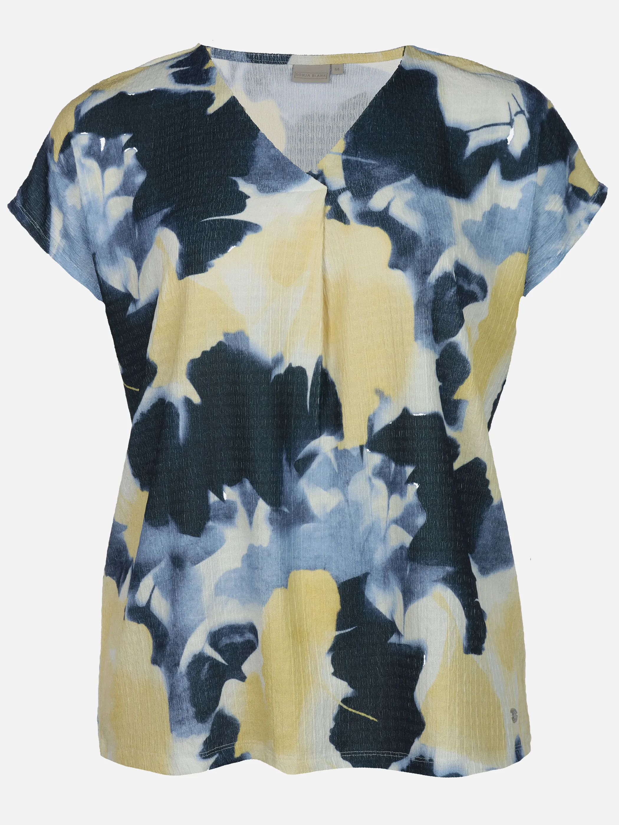 Sonja Blank Da-gr.Gr. Crinkle-Shirt Blau 924842 SAPPHIRE 1