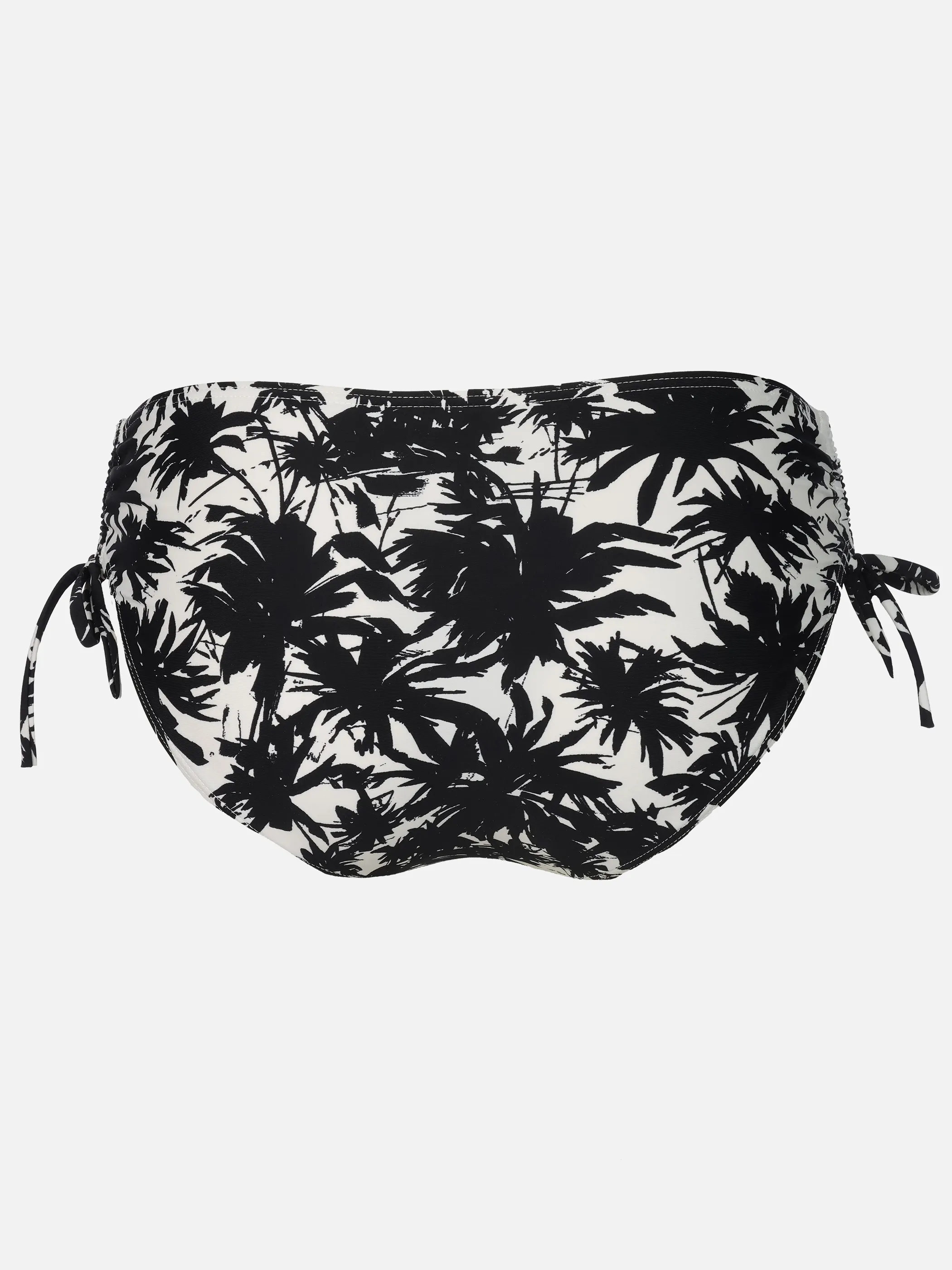 Grinario Sports Da-Bikini Hose, m. Bändchen, AOP Palmen Schwarz 922582 BL/WH 2