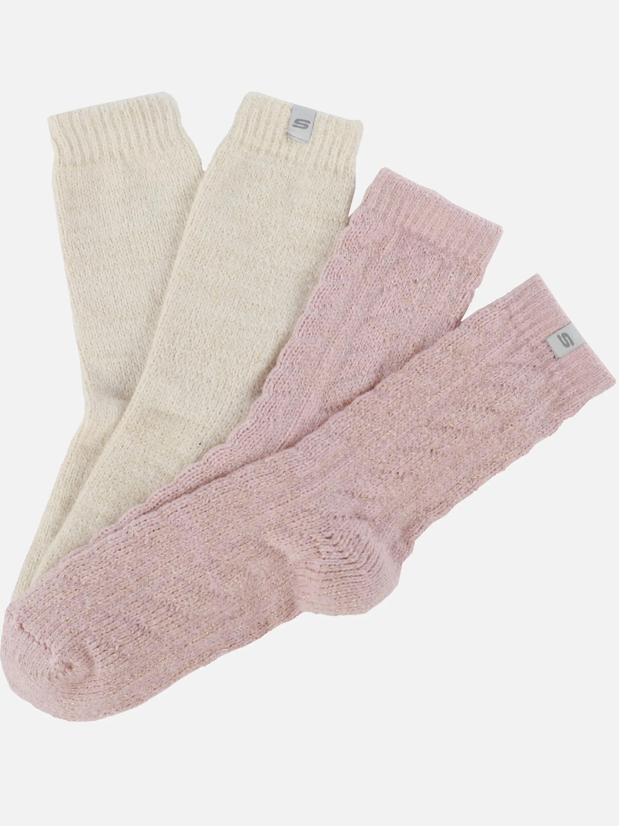 skechers SK41103 Women cozy lurex Socks Rosa 886854 4224 1