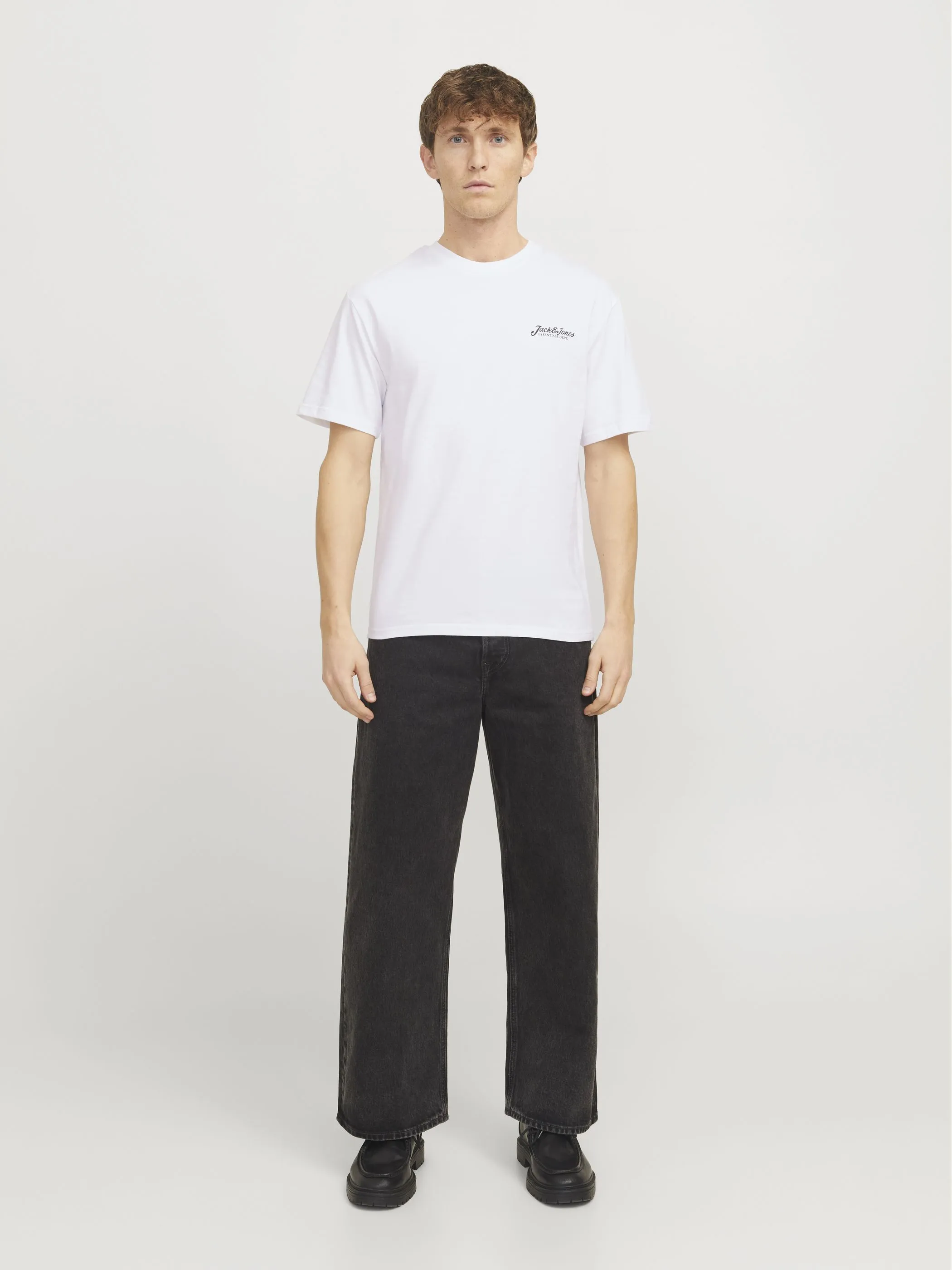Jack Jones 12268434 JJBEAU TEE SS CREW NE Weiß 904461 178074 4