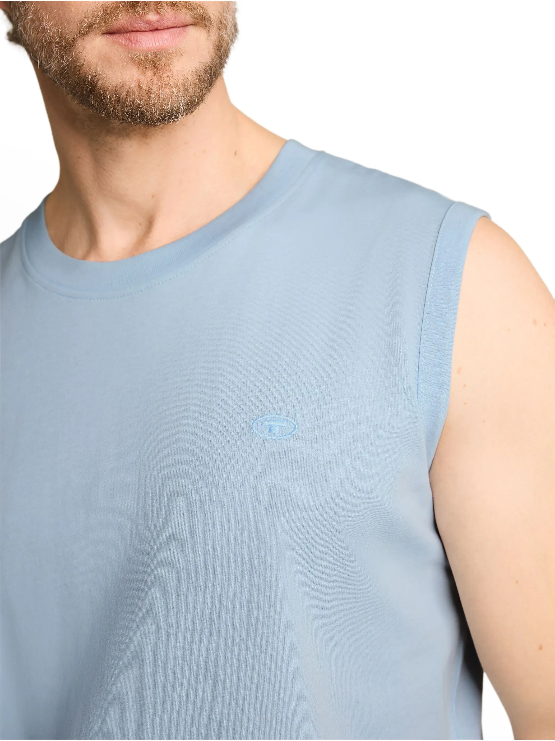 Tom Tailor 1050219 tanktop with embro Blau 926462 35249 3
