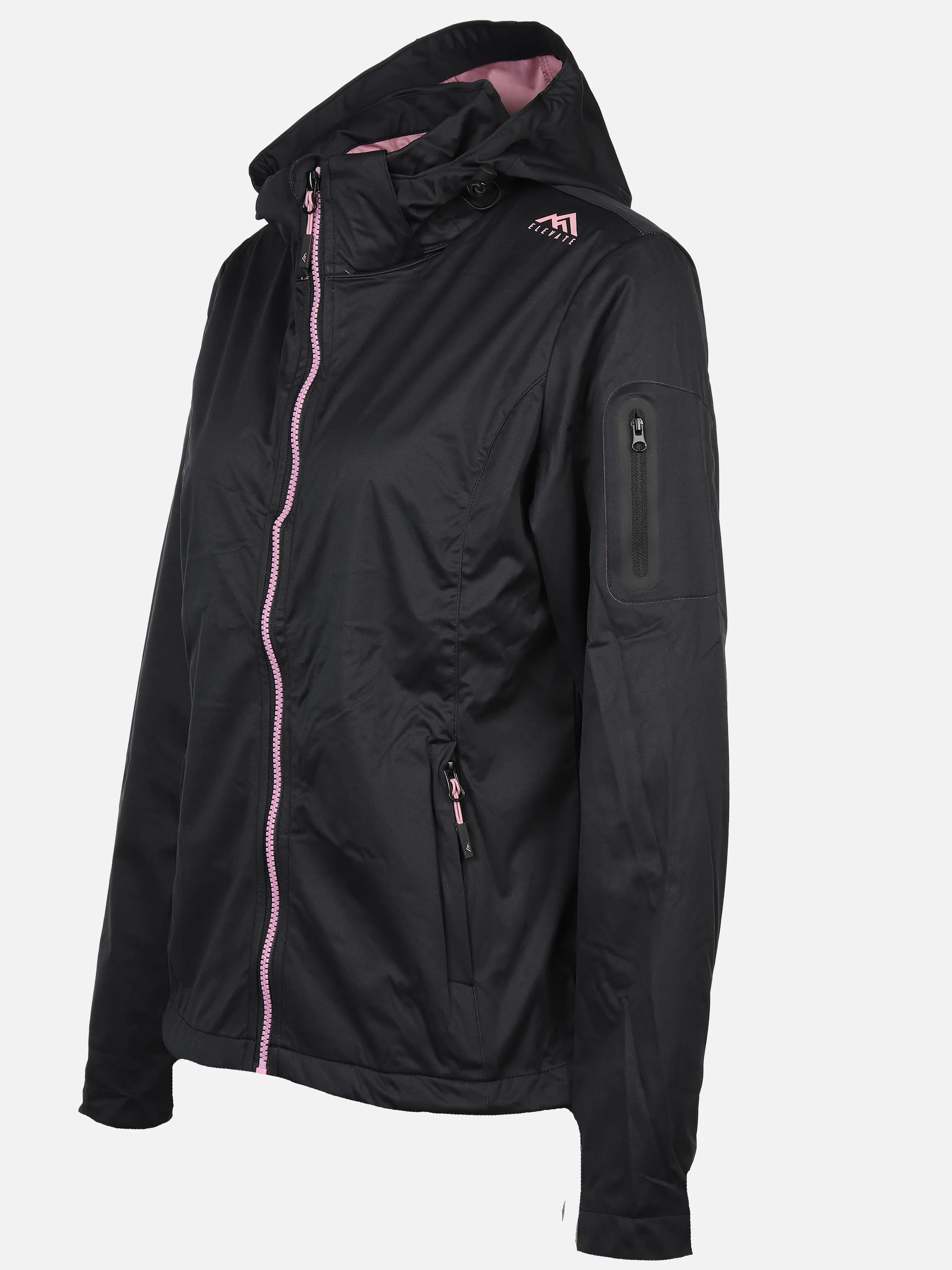 Grinario Sports Damen Softshell-Jacke Rosa 888351 BLACK/ROSE 3