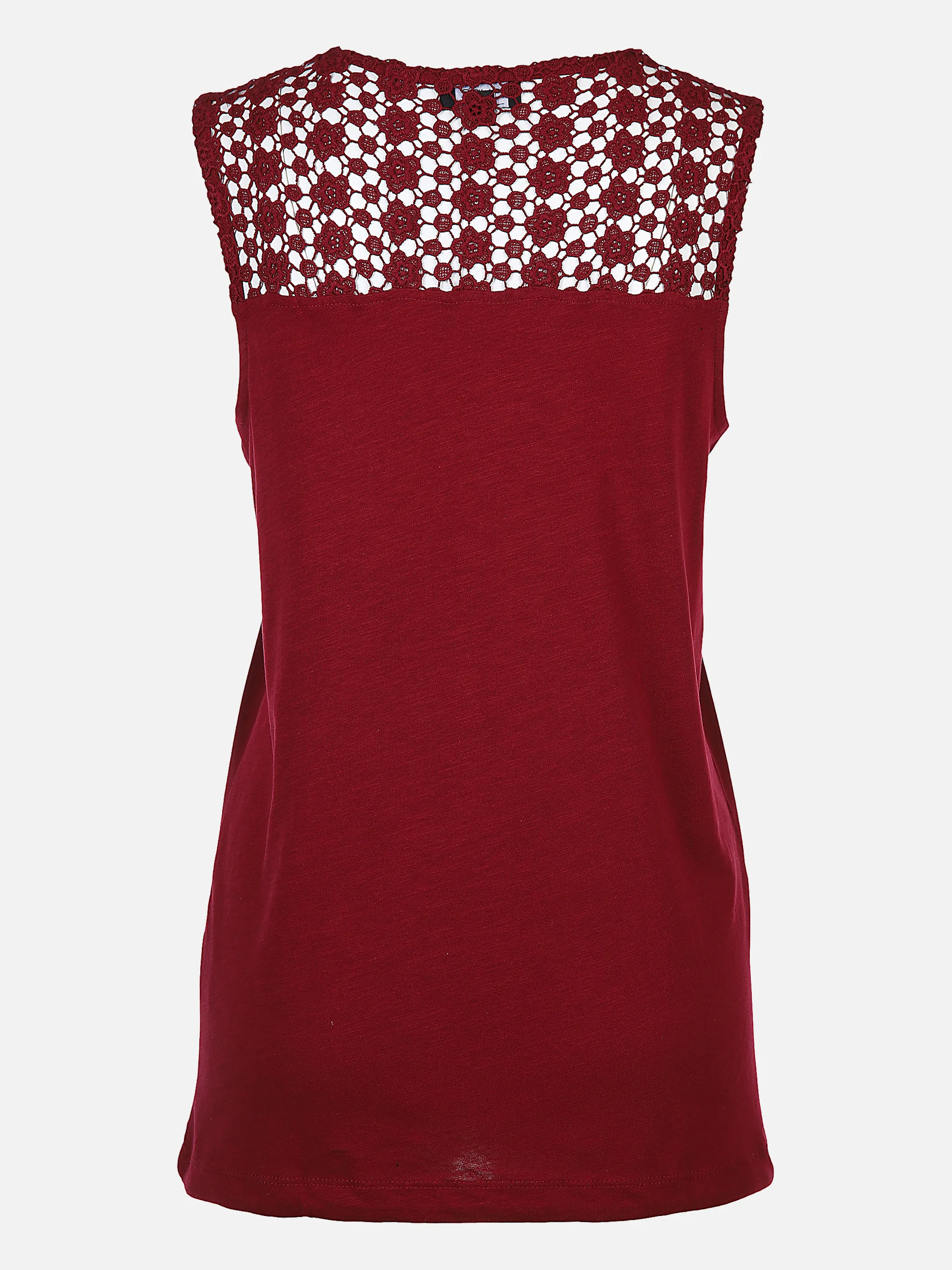 AWG Mode - Damen Top mit Spitzeneinsatz | noSize | 862482-dkchili