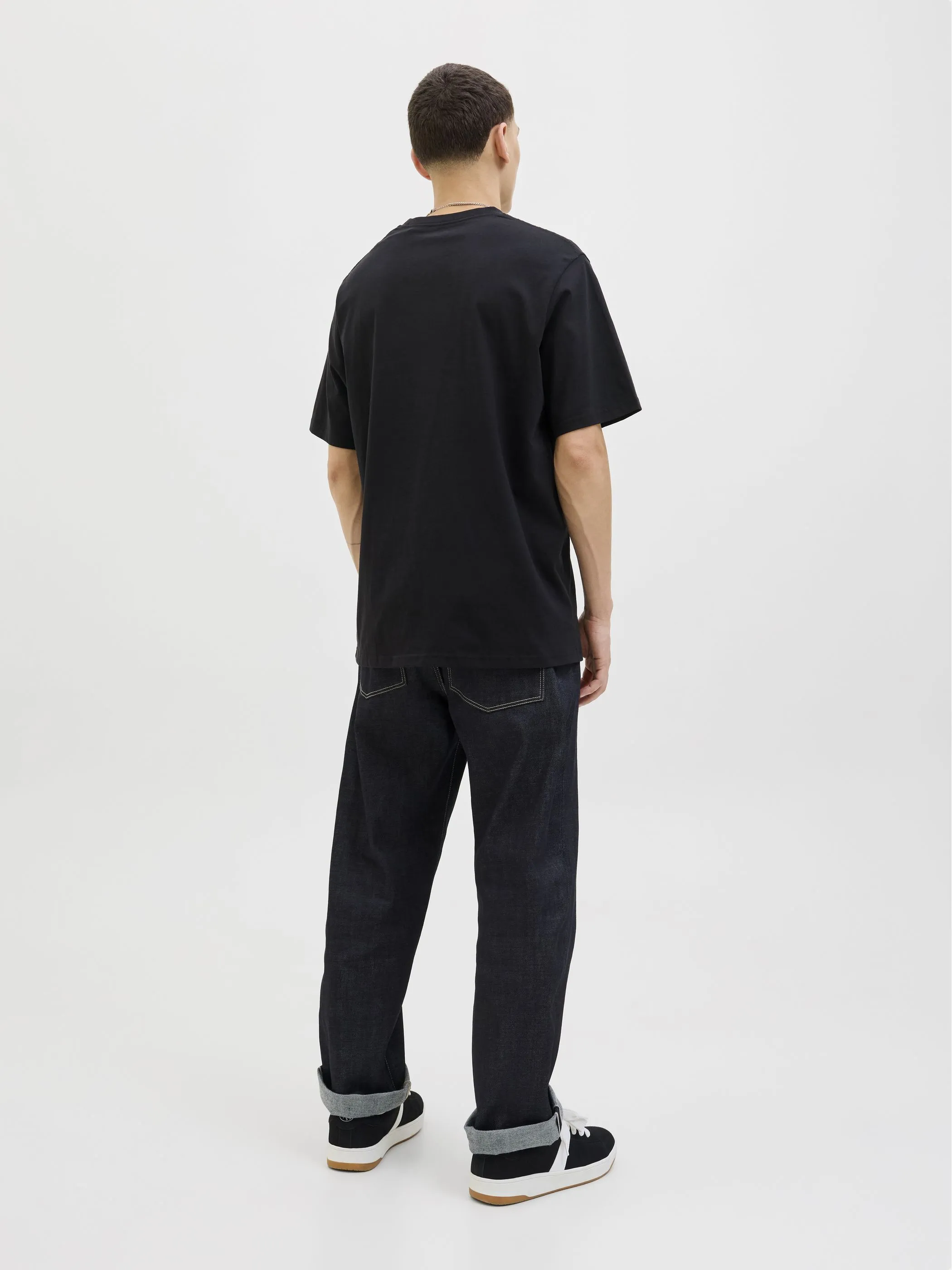 Jack Jones 12278787 JJESOHO TEE SS CREW N Schwarz 912425 178012 2