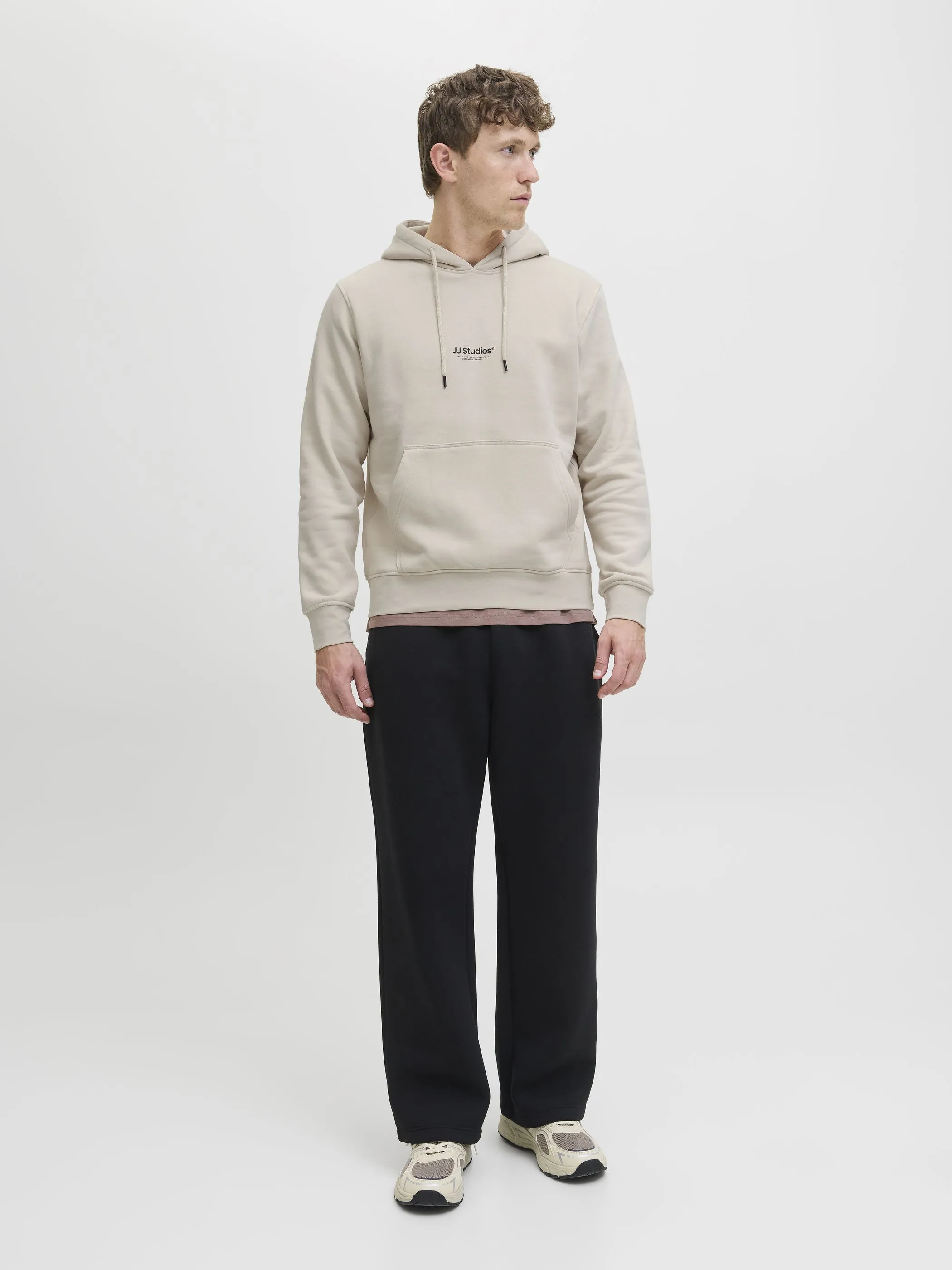 Jack Jones 12278789 JJESOHO SWEAT HOOD NO Braun 912423 176631 4