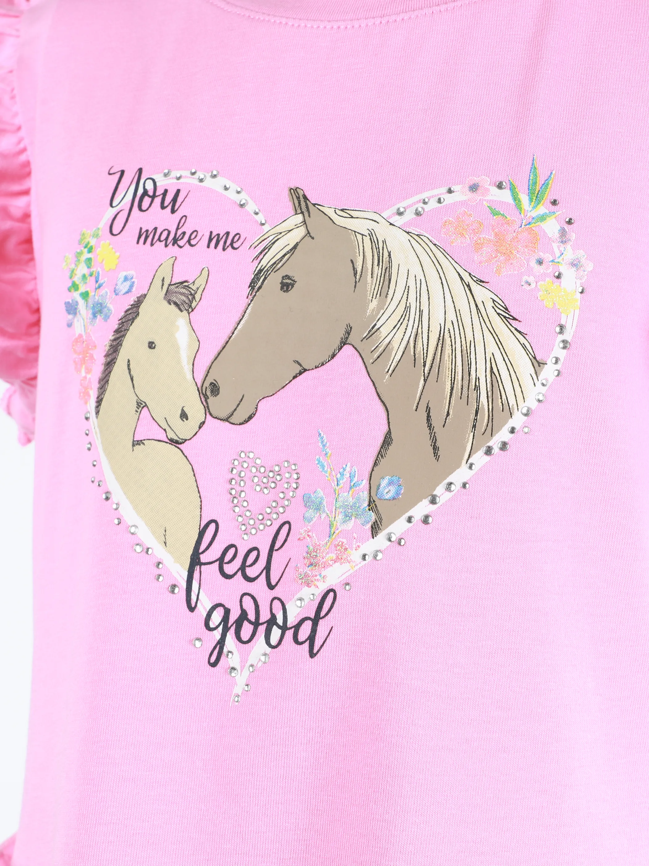 One Way MG Kleid mir Pferde print in rosebloom Rosa 922015 ROSA 3