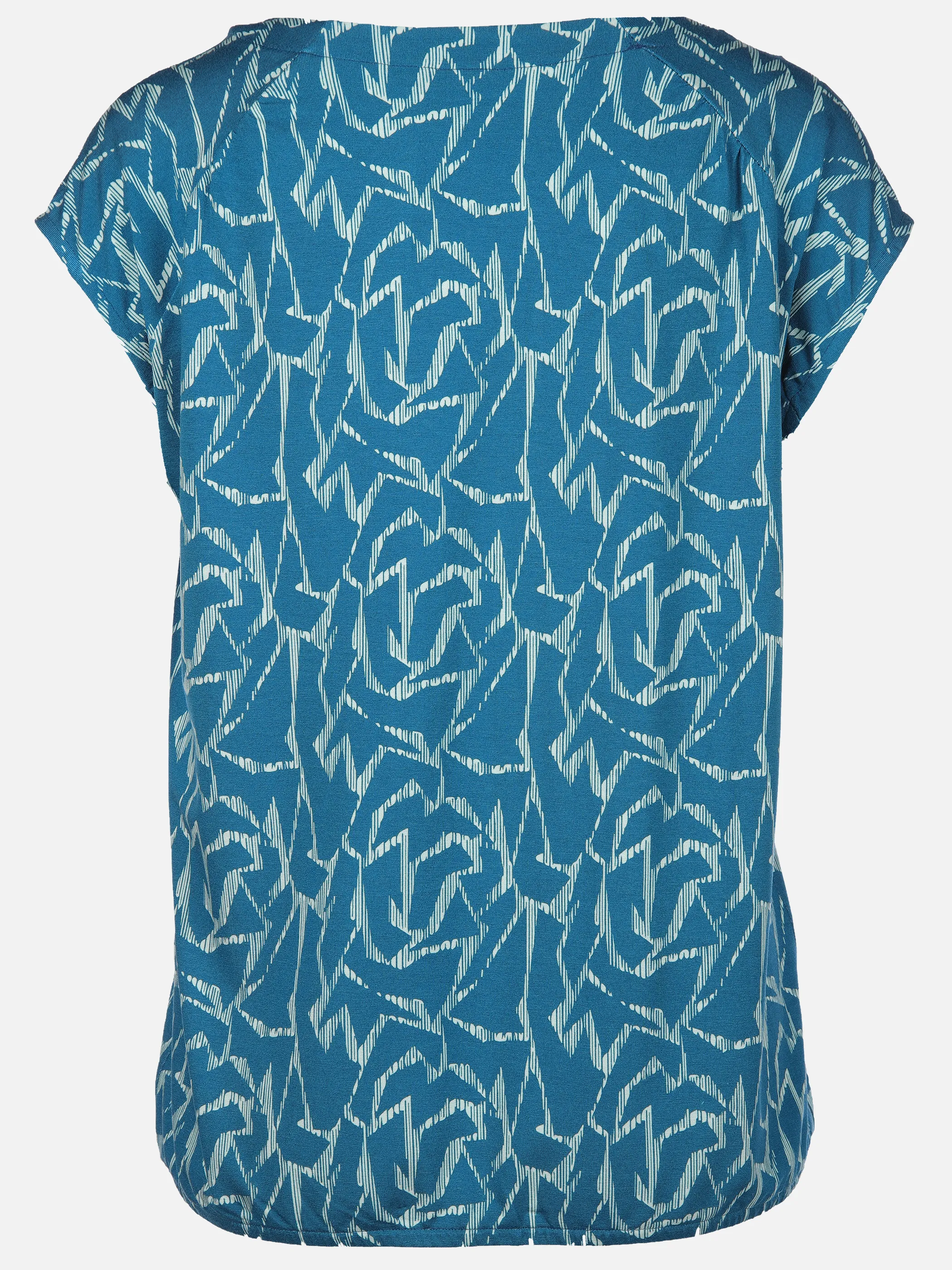 Sure Da-Shirt m. Alloverprint Blau 913483 BLUE 2