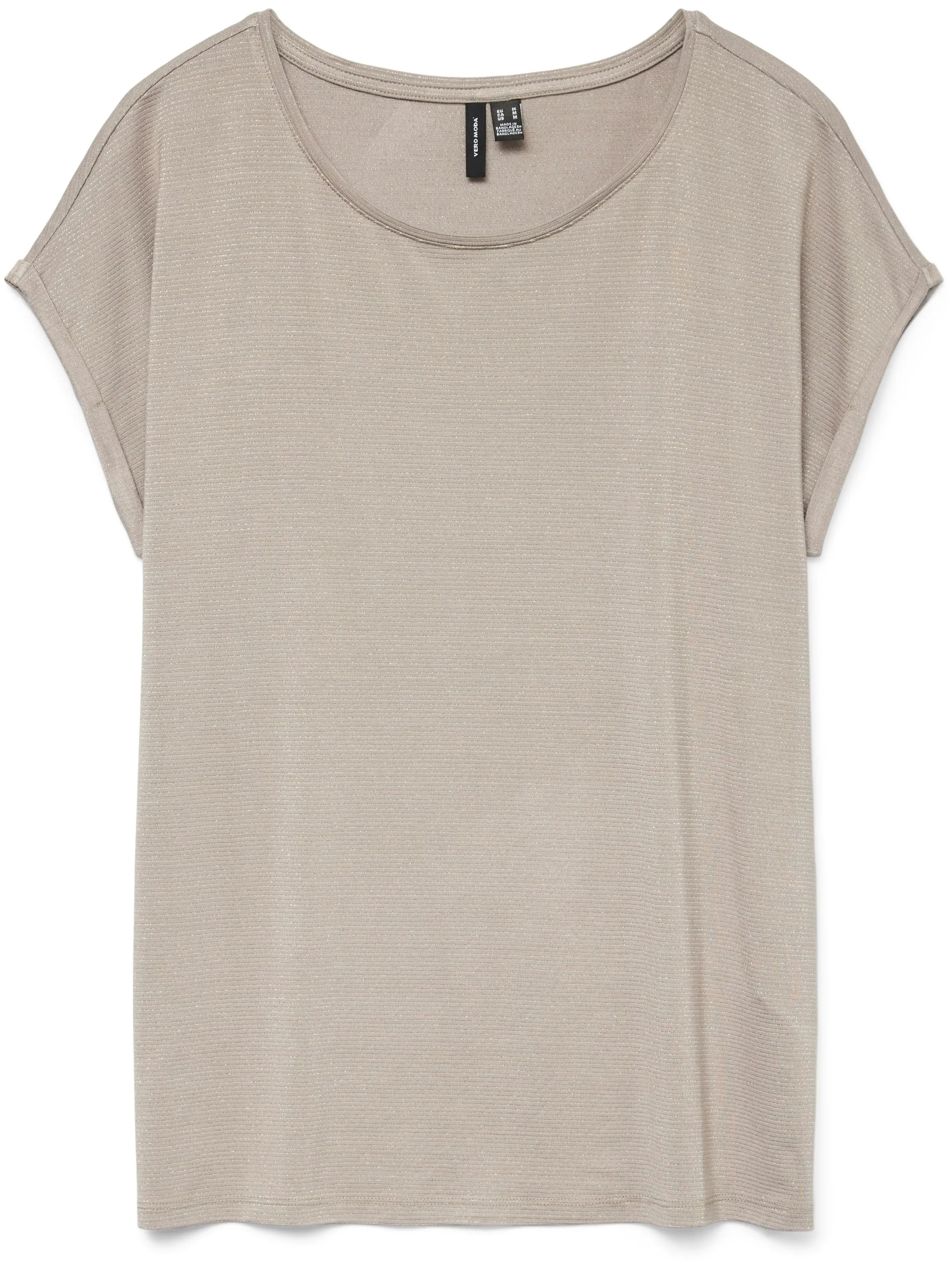 Vero Moda 10250488 VMLAVA GLITTER SS TOP STRIPE Braun 852566 175680003 1