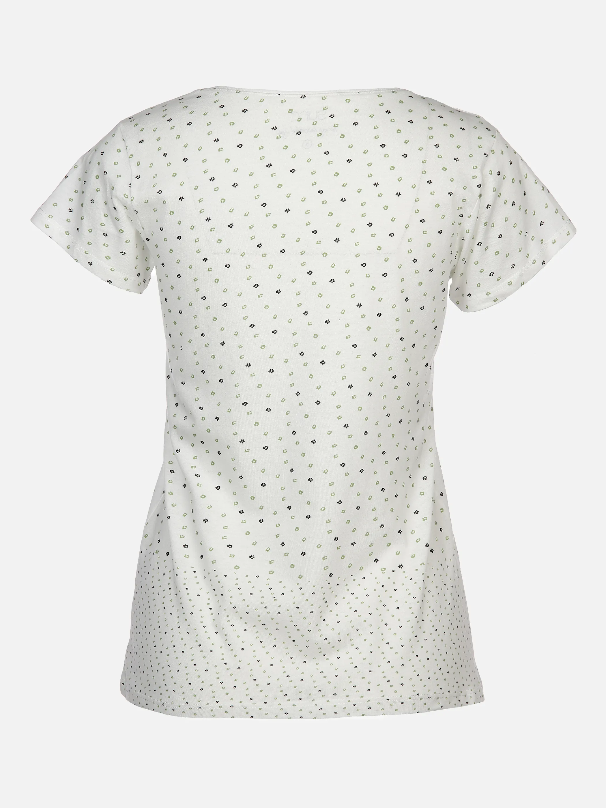 Sure Da-T-Shirt 2er-Pack Druck/Uni Weiß 873327 OFFWH/SCHW 2