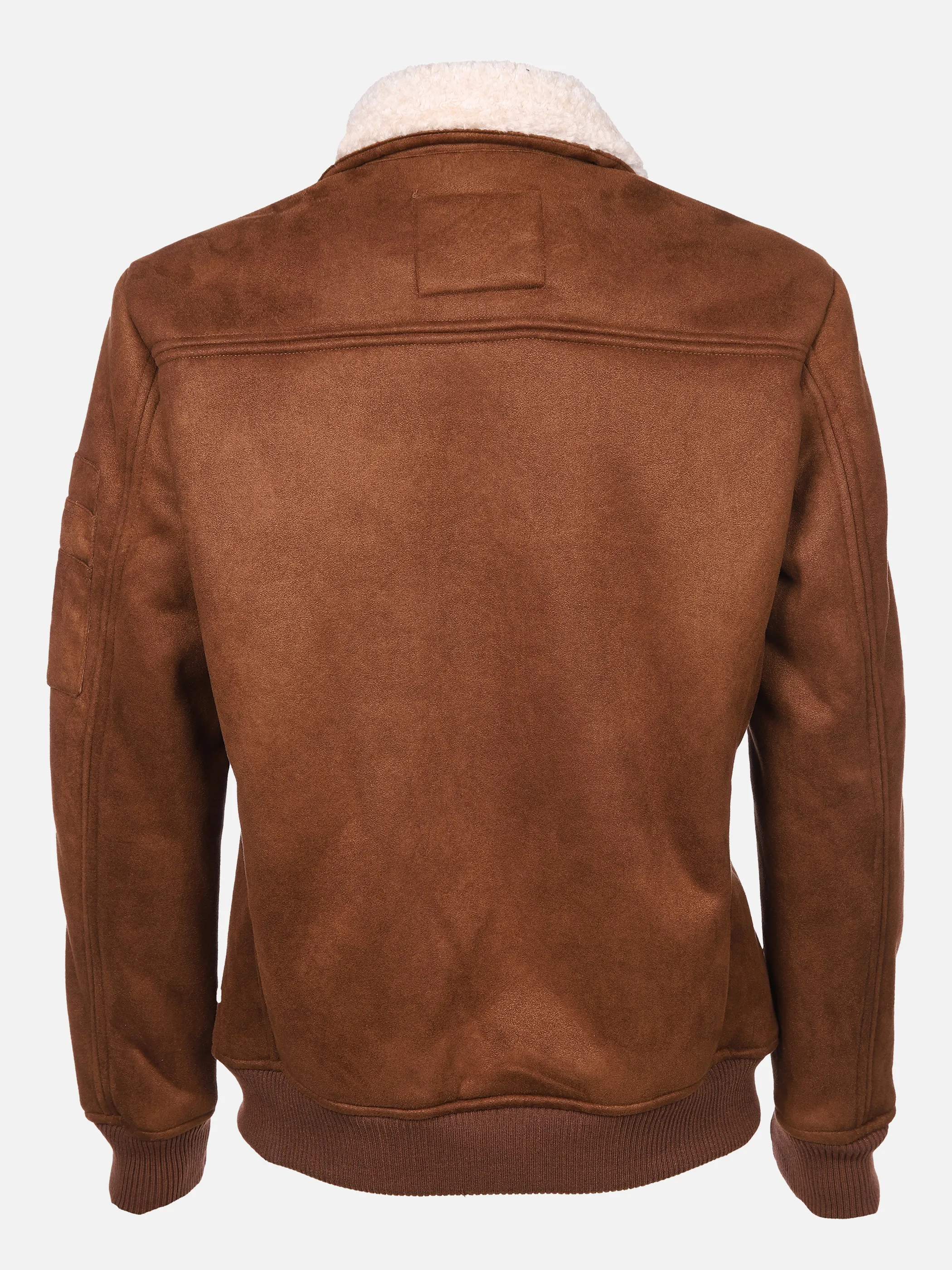 Jim Spencer He. PU-Fliegerblouson Braun 865188 COGNAC/BEG 2 Jim Spencer He. PU-Fliegerblouson Braun 865188 COGNAC/BEG 2