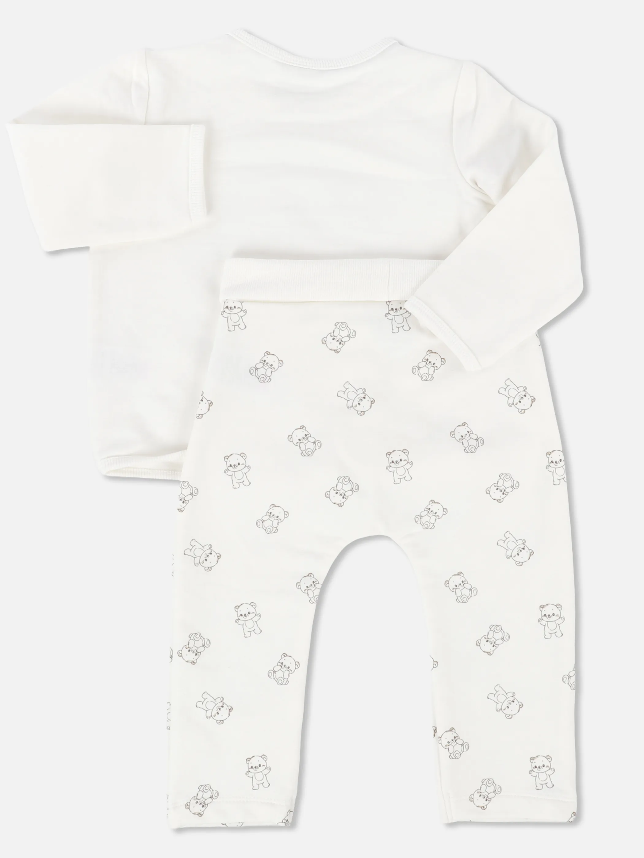 Bubble Gum BU 2pcs Set Sweatshirt mit Bärchenprint + Joggpant Weiß 932150 WEIß 3