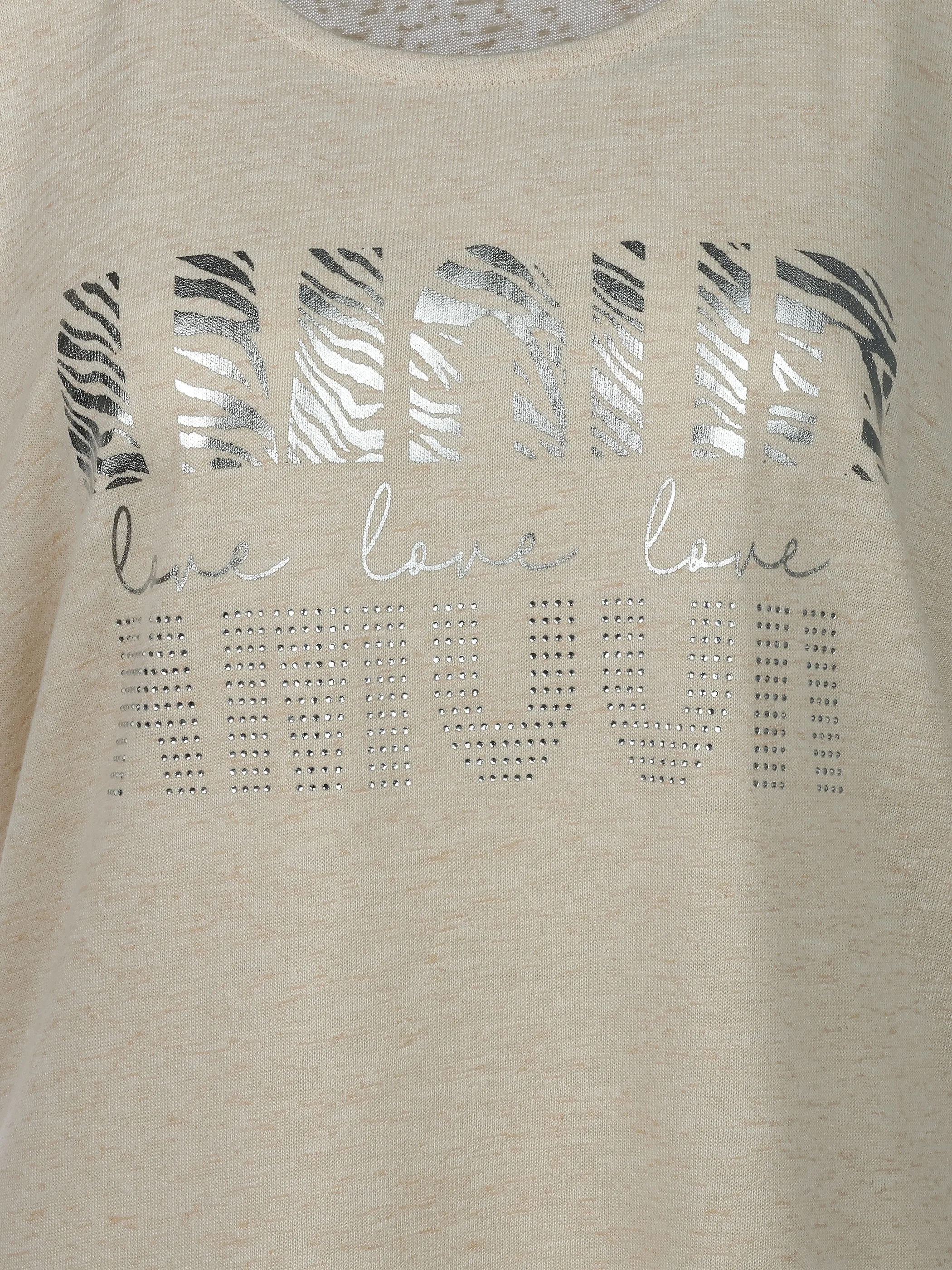 Sure Da-Shirt m. Folienprint Beige 926143 FRENCHOAK 3