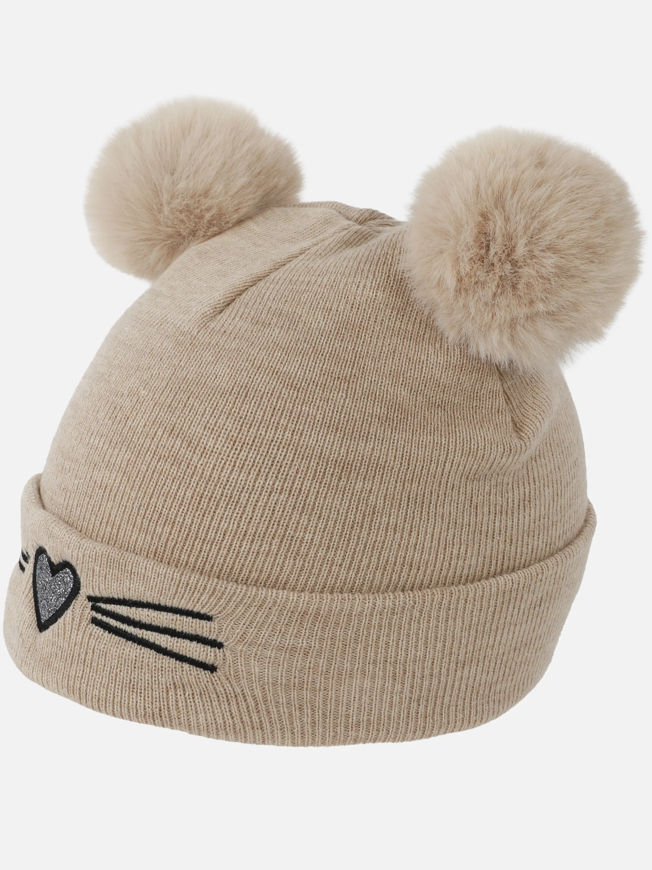 One Way KM-Mütze m. Katzenmotiv Beige 930734 BEIGE 3