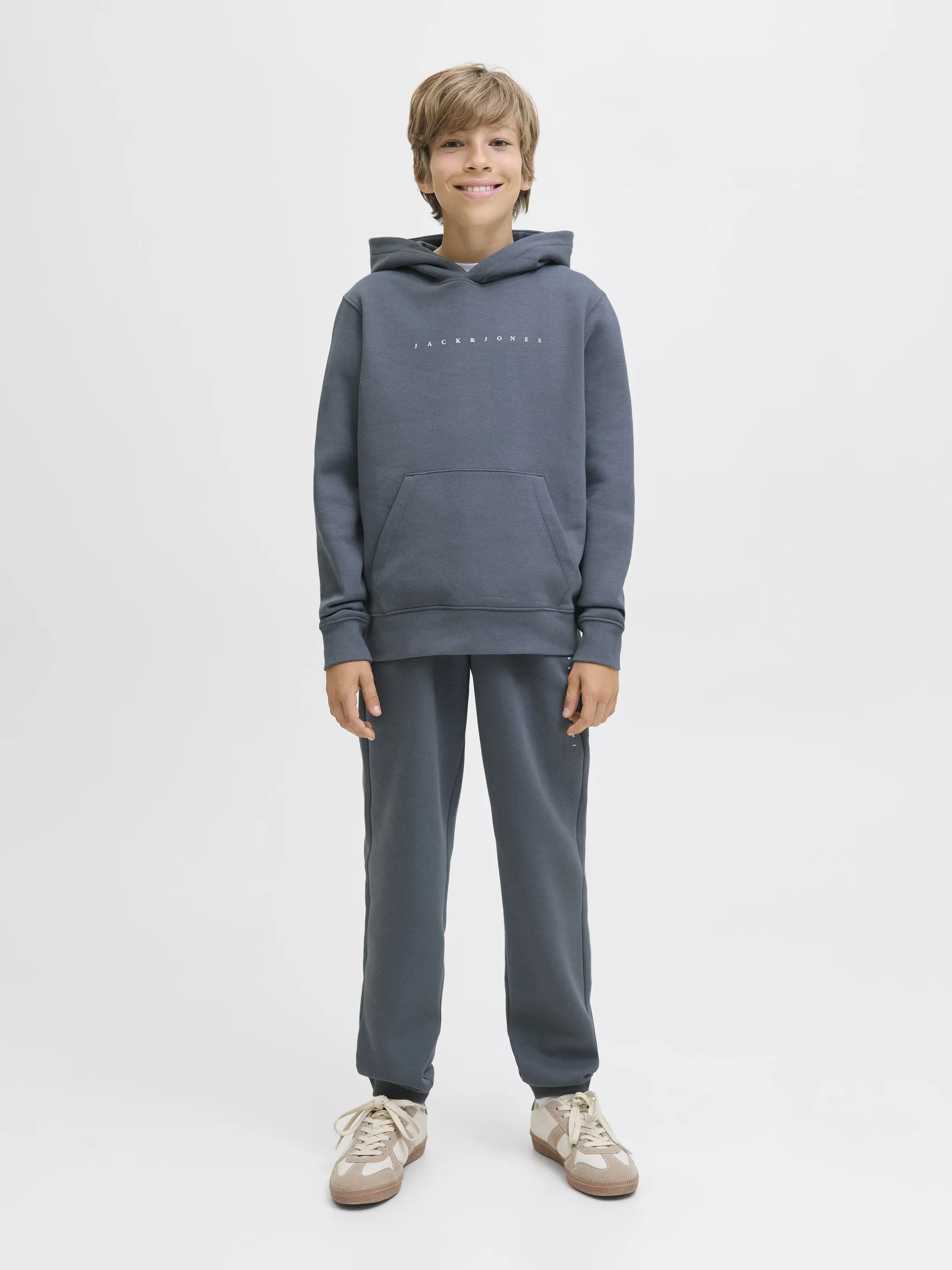 Jack&Jones Junior 12237468 JJESTAR JJ SWEAT HOOD Blau 879587 176707 4