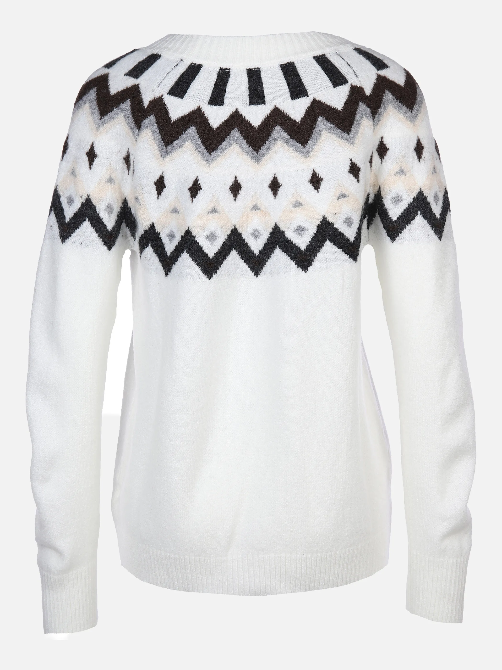Lisa Tossa Da-Pullover m. Norwegerstrick Weiß 867700 OFFWH/MULT 2