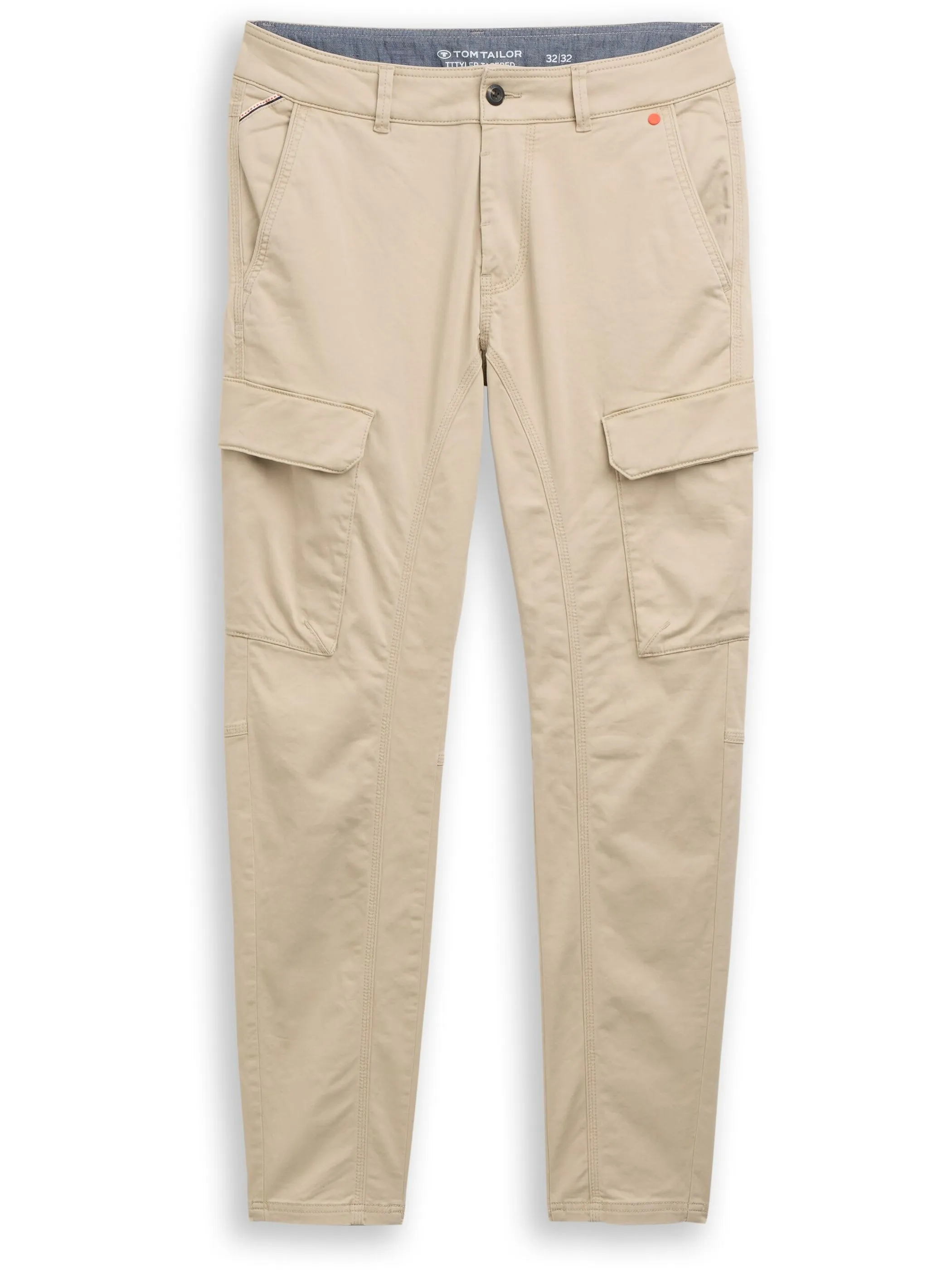 Tom Tailor 1052342 TTTYLER washed tapered cargo Beige 934266 41104