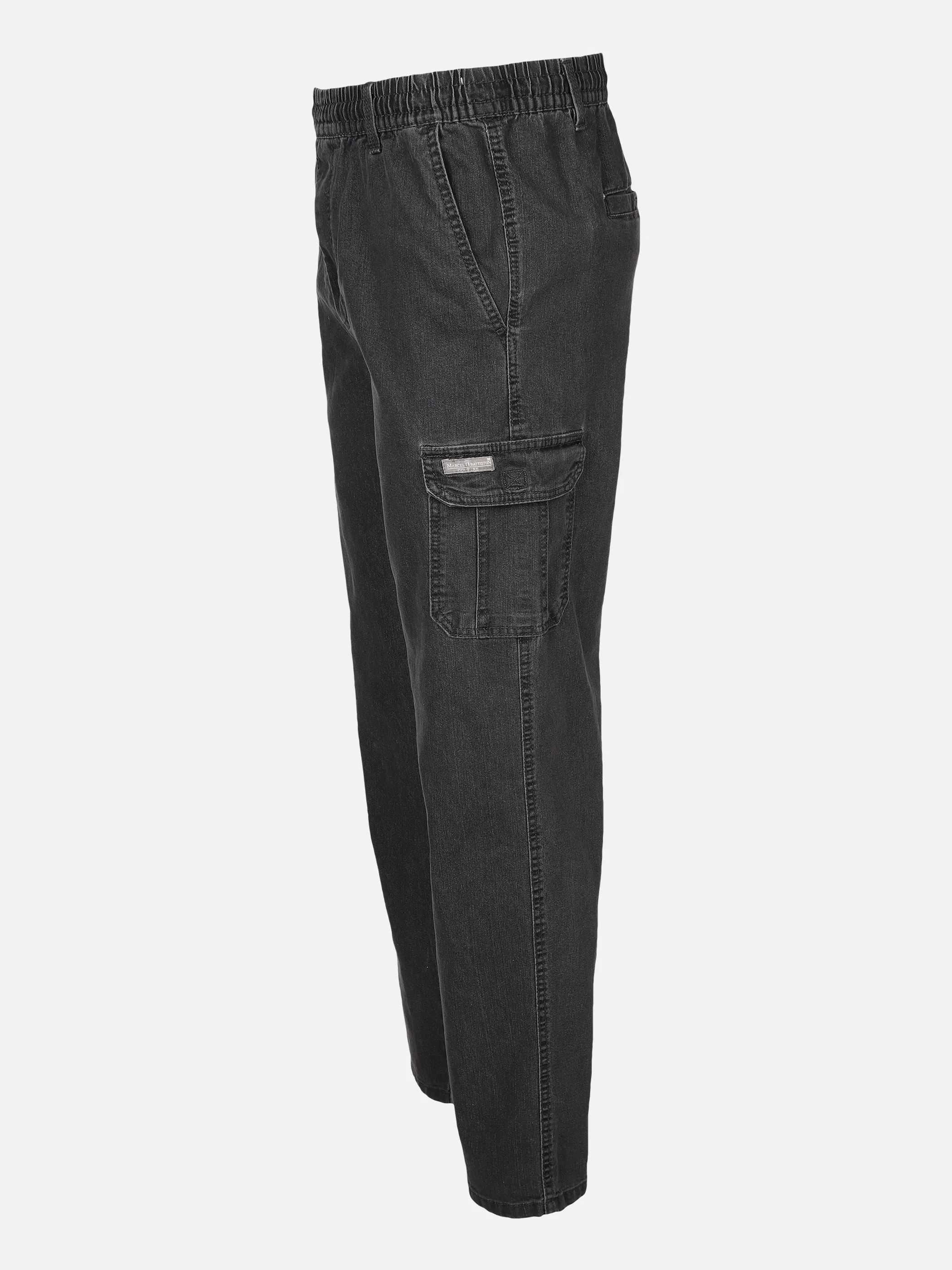 Marcel Battiston He. Jeans Schlupfhose Cargo Schwarz 741359 BLACK 3 Marcel Battiston He. Jeans Schlupfhose Cargo Schwarz 741359 BLACK 3