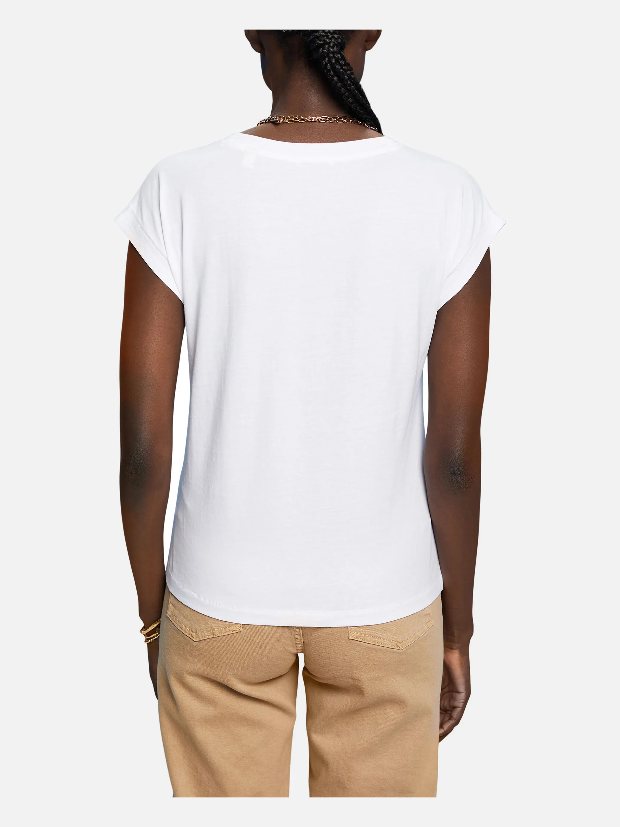 Esprit 043EE1K318 t sj solid Weiß 880697 E100 2