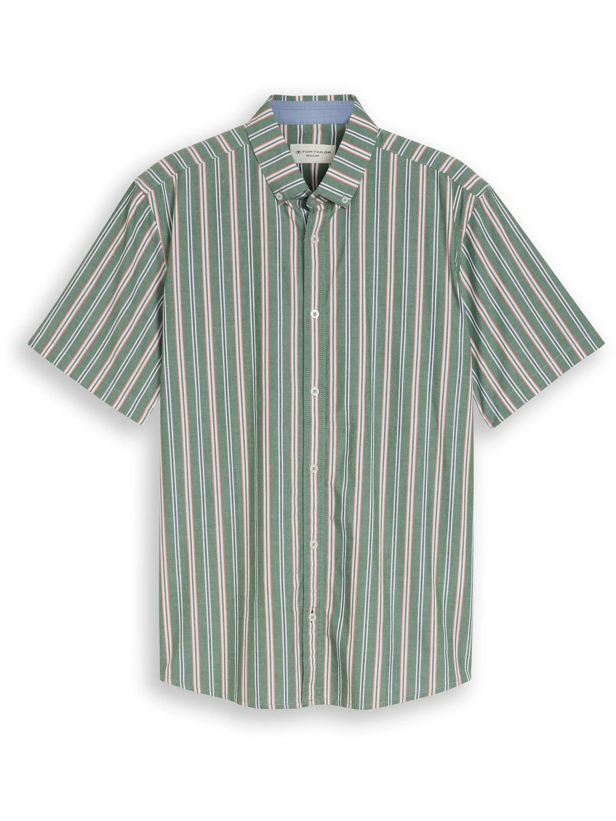 Tom Tailor 1050951 colorful striped oxford shirt Grün 926459 40208 5