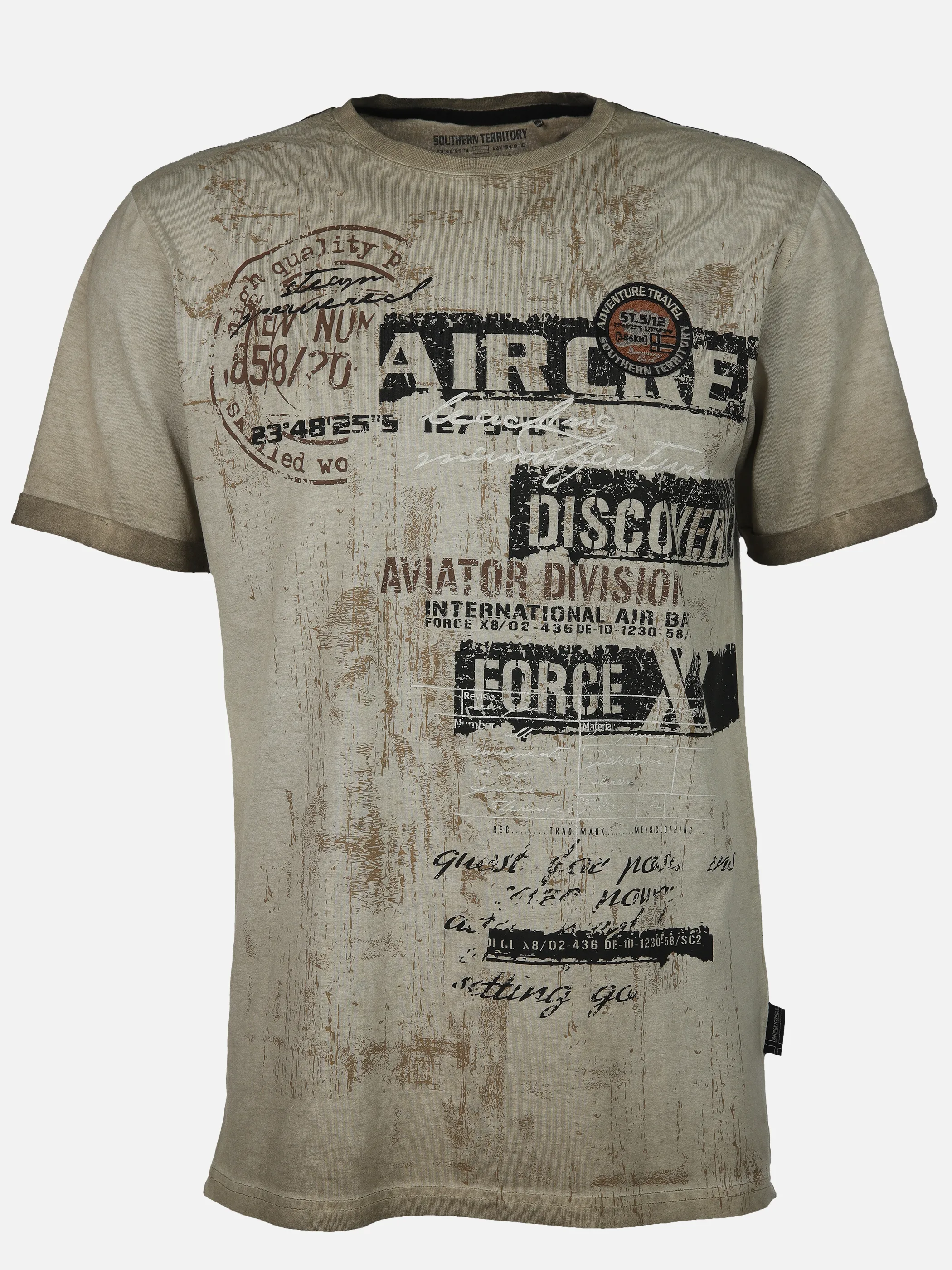 Southern Territory He. T-Shirt 1/2 Arm allover print Beige 910633 BEIGE 1 Southern Territory He. T-Shirt 1/2 Arm allover print Beige 910633 BEIGE 1