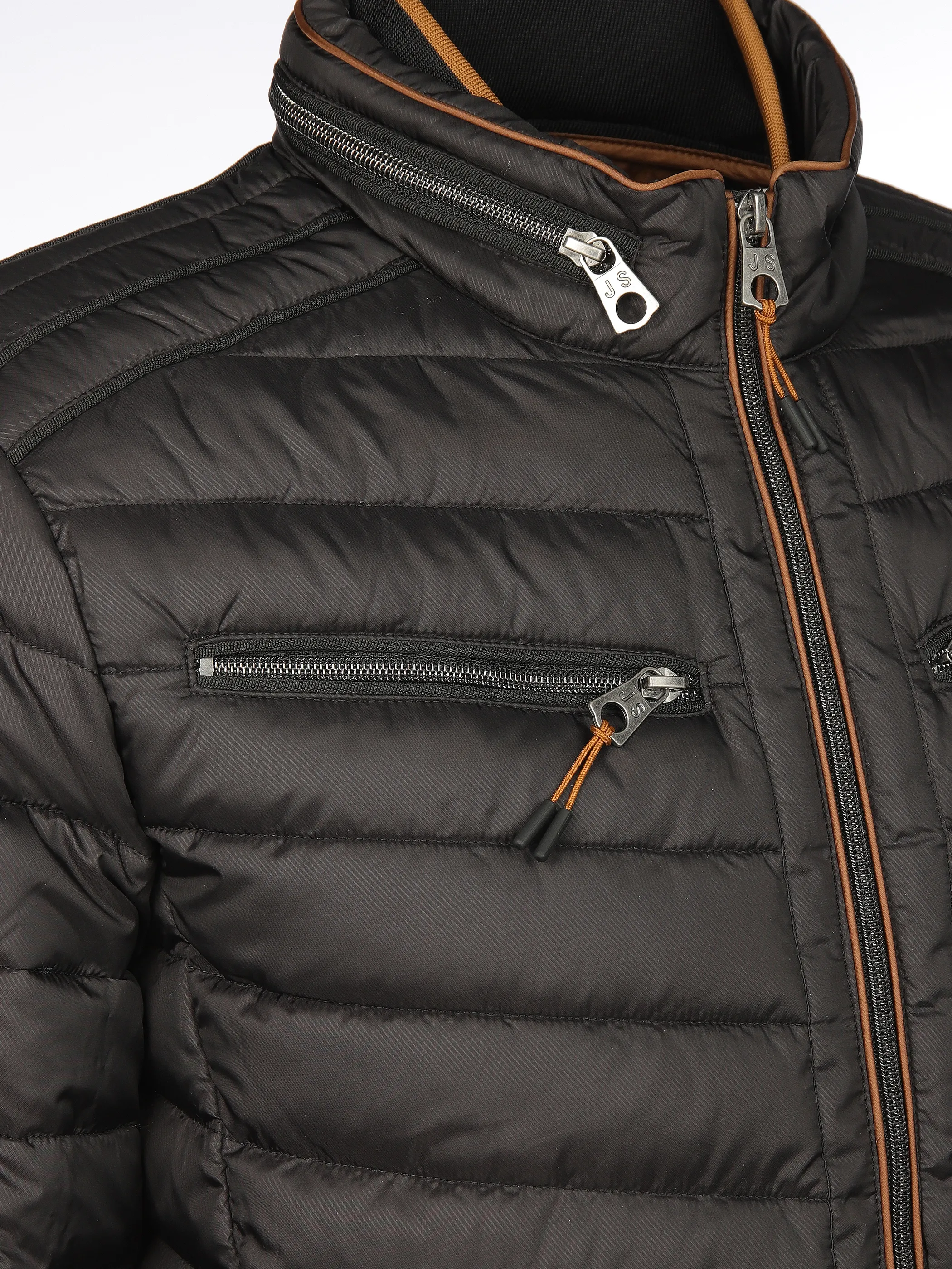 Jim Spencer He. Steppblouson melange scuba Schwarz 878837 BLACK 4