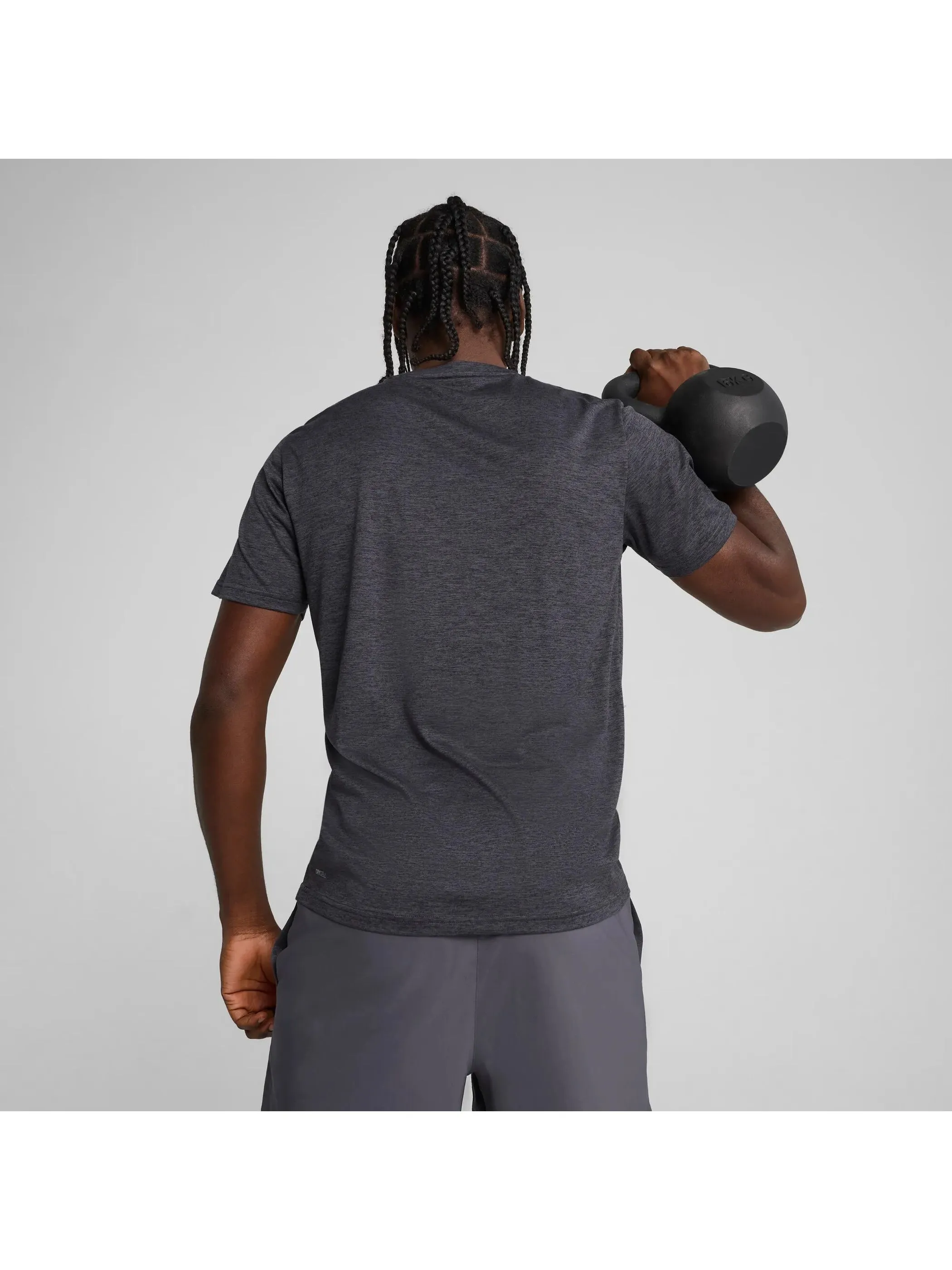 Puma 525907 He-T-Shirt Heather Cat ESSENTIAL Grau 904555 0069 4