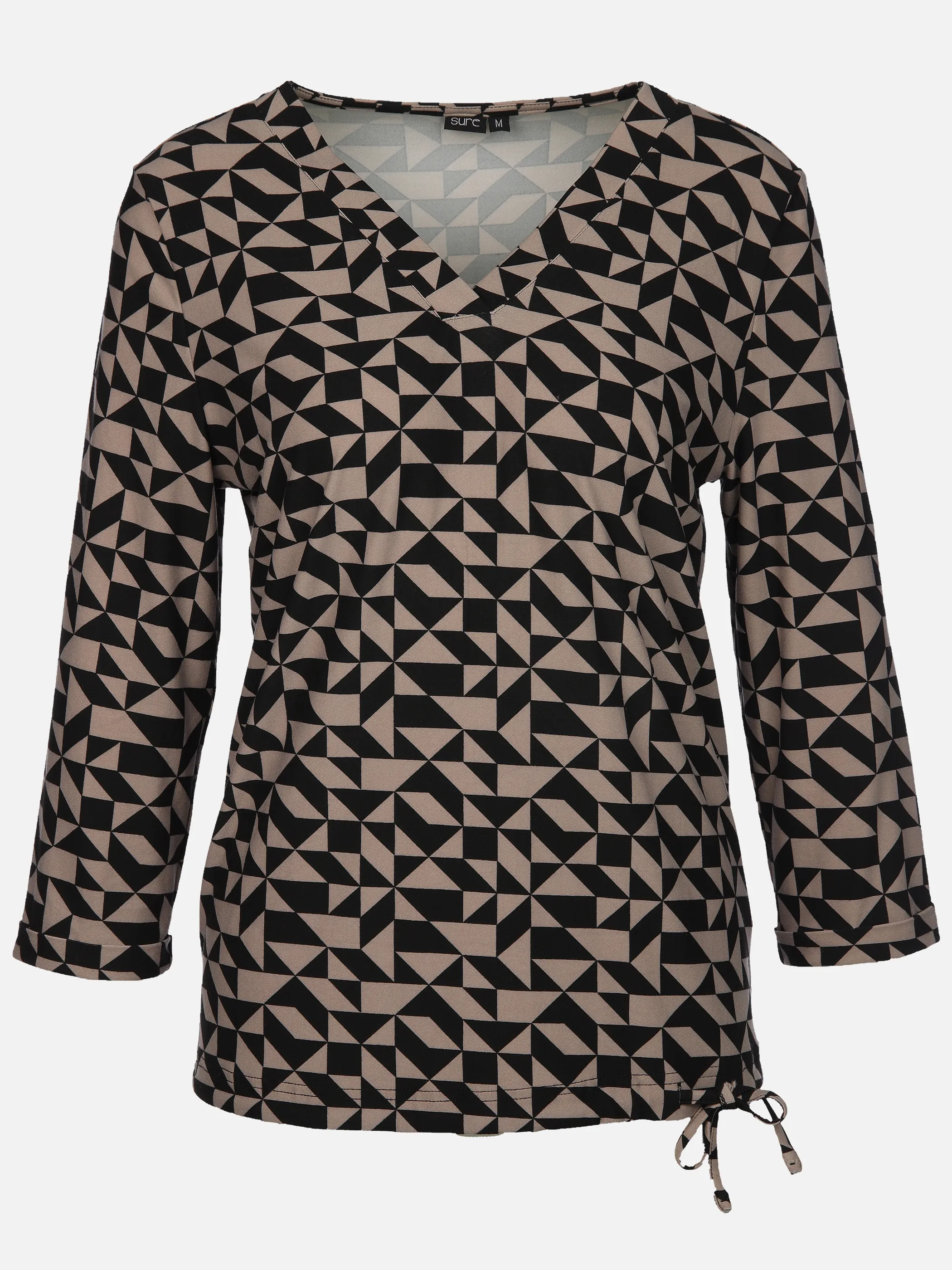 Sure Da-Alloverprint-Shirt Schwarz 912768 TAUPE 1