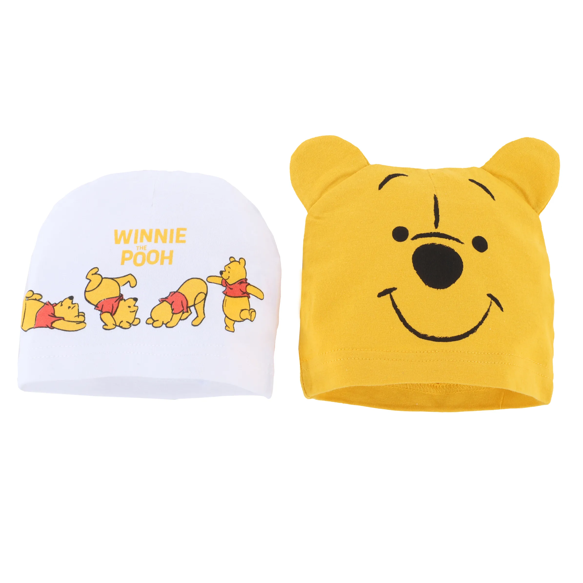 Winnie Pooh Baby Mütze 2er Pack mit Winnie Pooh Motiv Gelb 891613 GELB 1