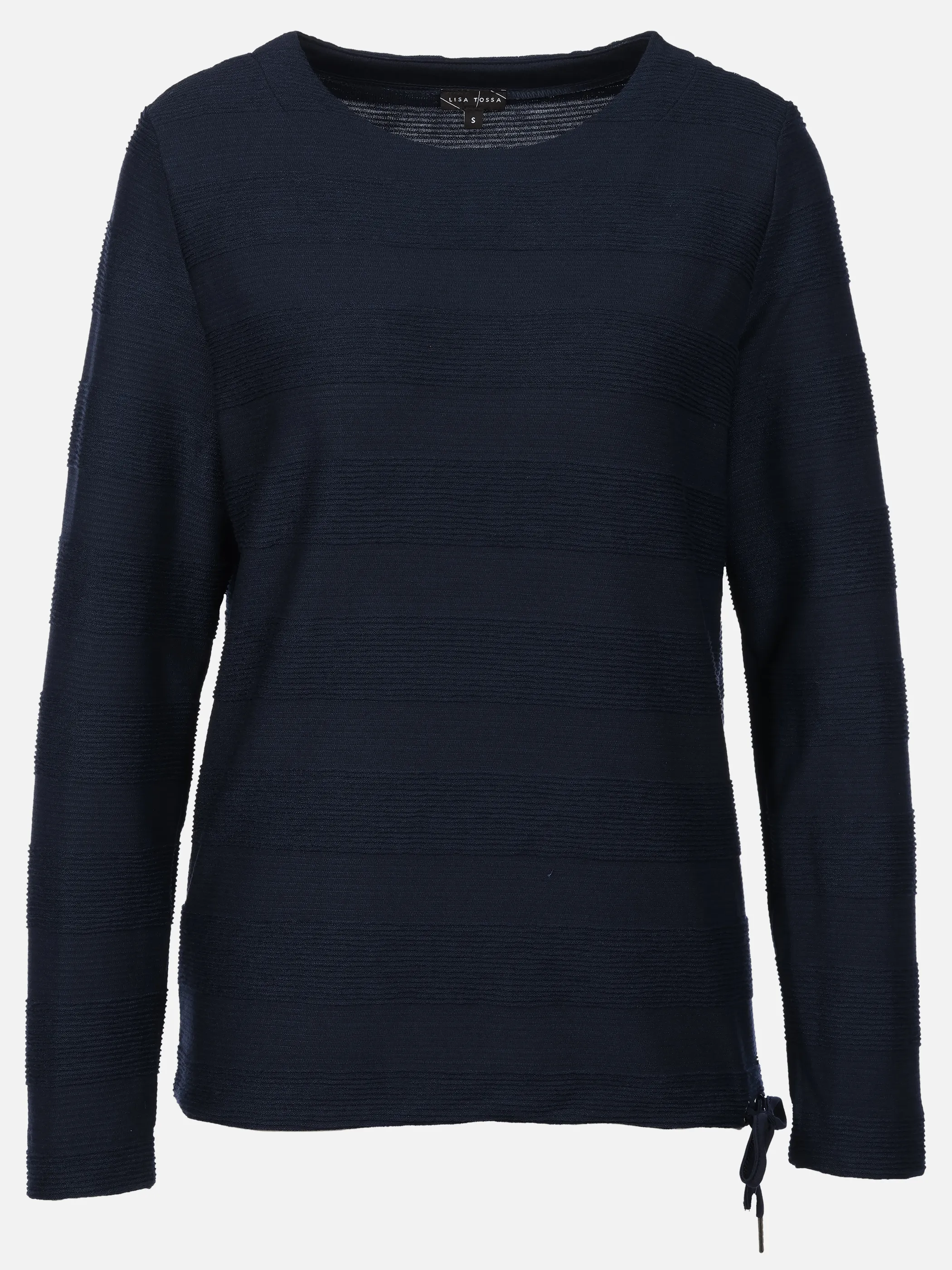 Lisa Tossa Da-Strukturringel Shirt Blau 925532 DARKSAPH 1