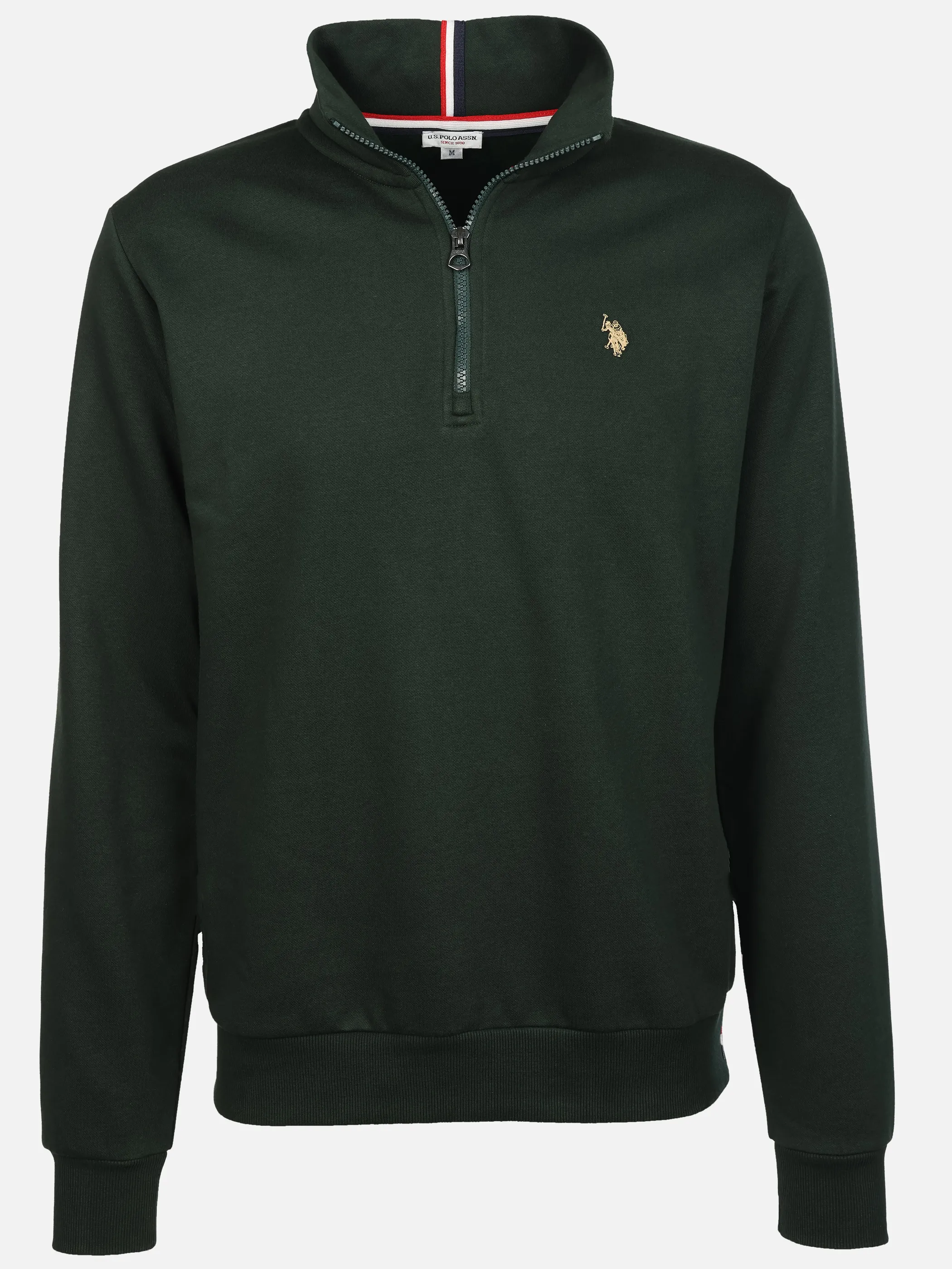 U.S. Polo Assn. He. Sweattroyer half zip Grün 929844 346 1