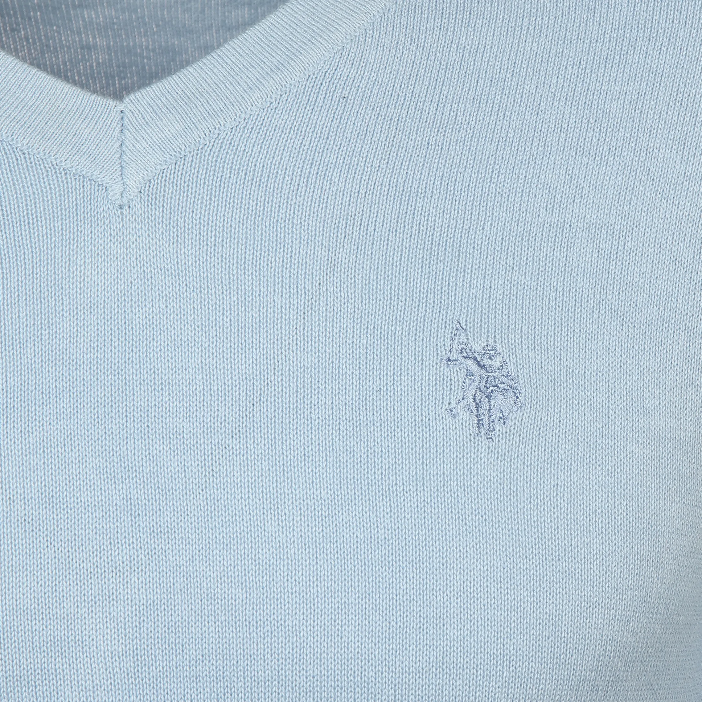 U.S. Polo Assn. He. Pullover V-Ausschnitt Blau 889560 HELLBLAU 3 U.S. Polo Assn. He. Pullover V-Ausschnitt Blau 889560 HELLBLAU 3