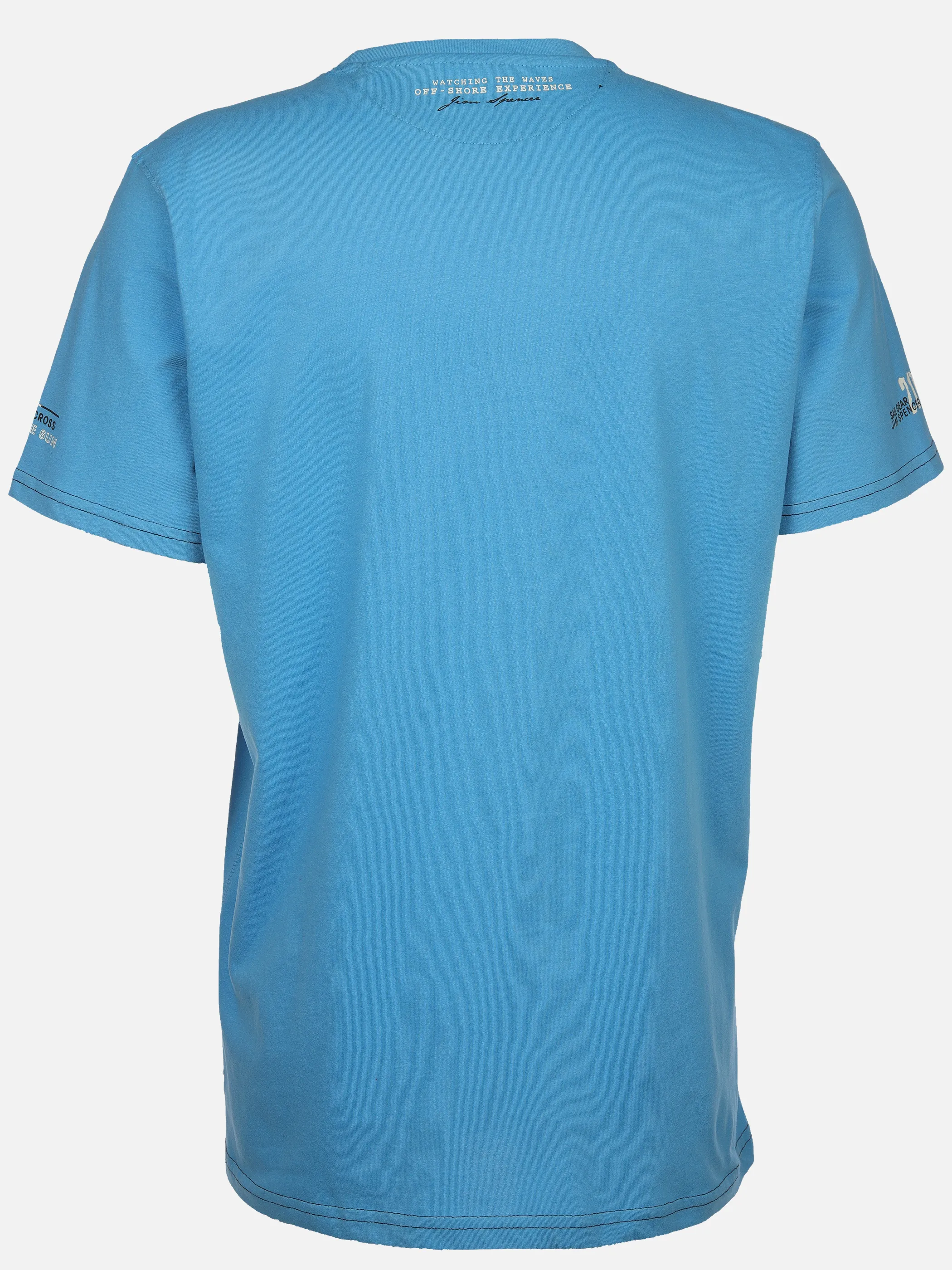 Jim Spencer He. T-Shirt 1/2 Arm print Blau 910900 OCEAN 2