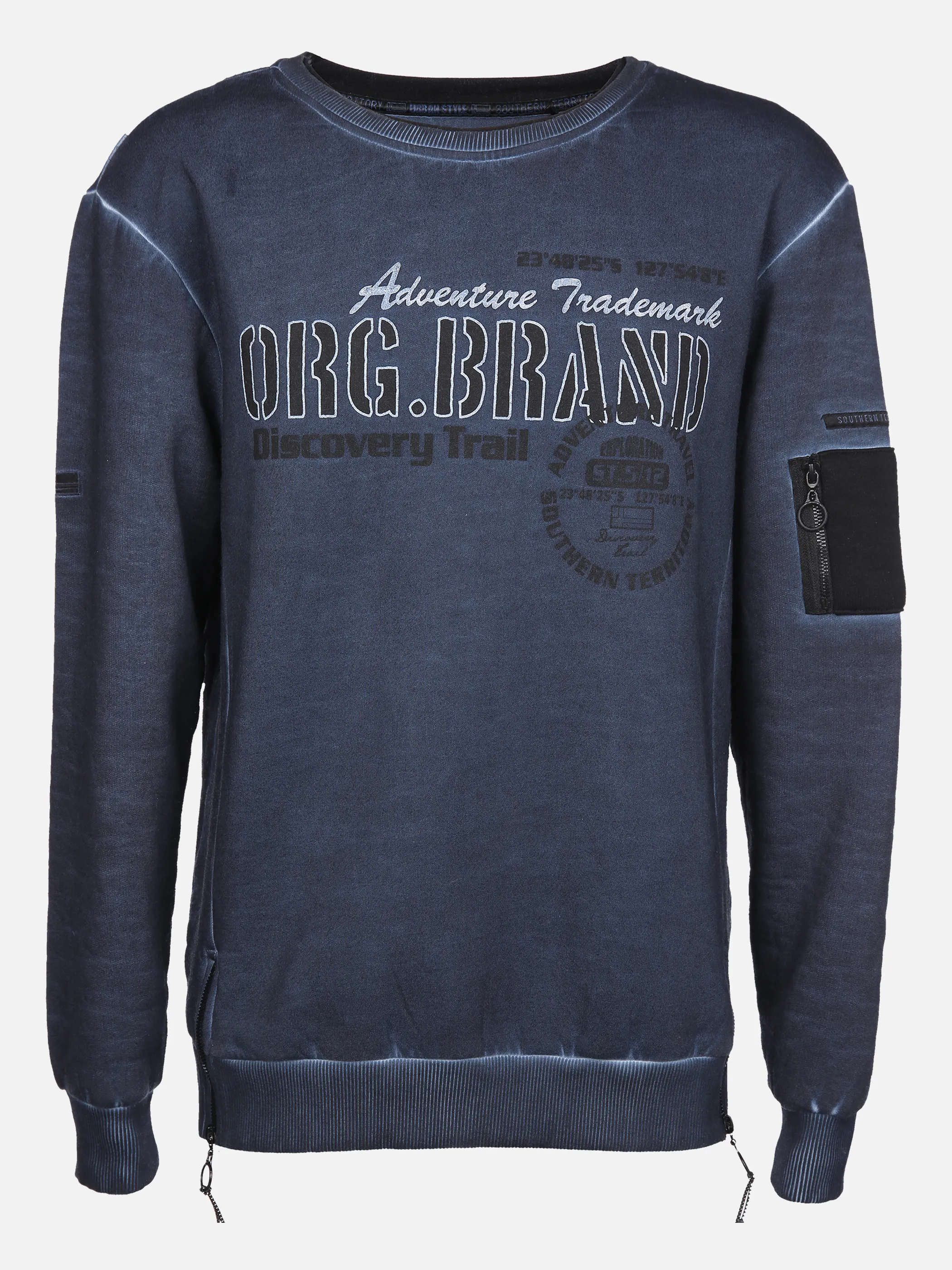 Southern Territory He. Sweatshirt zipper washer Blau 861746 JEANS 1