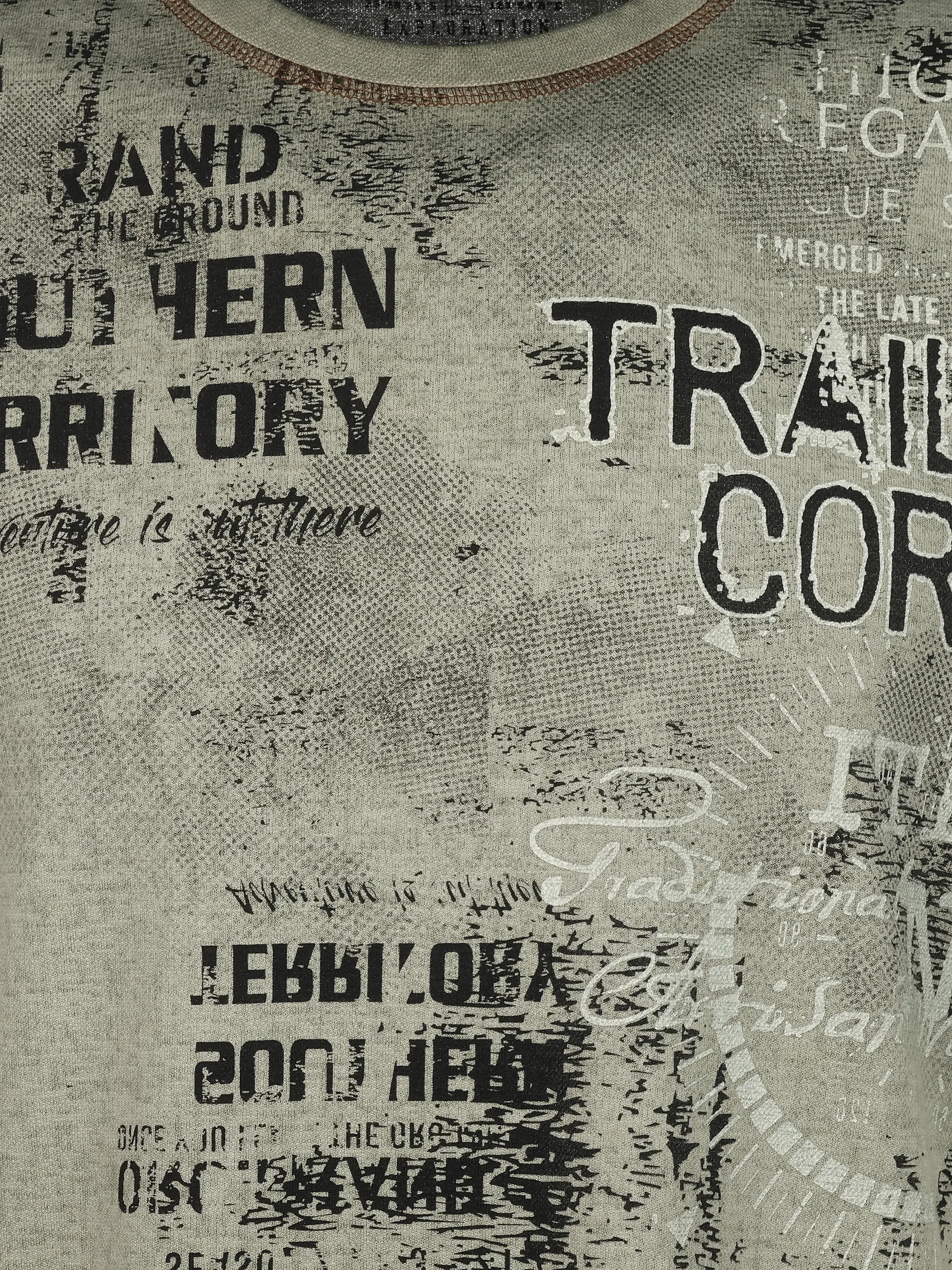 Southern Territory He. T-Shirt 1/2 Arm Struktur allover Oliv 928834 OLIVE 3