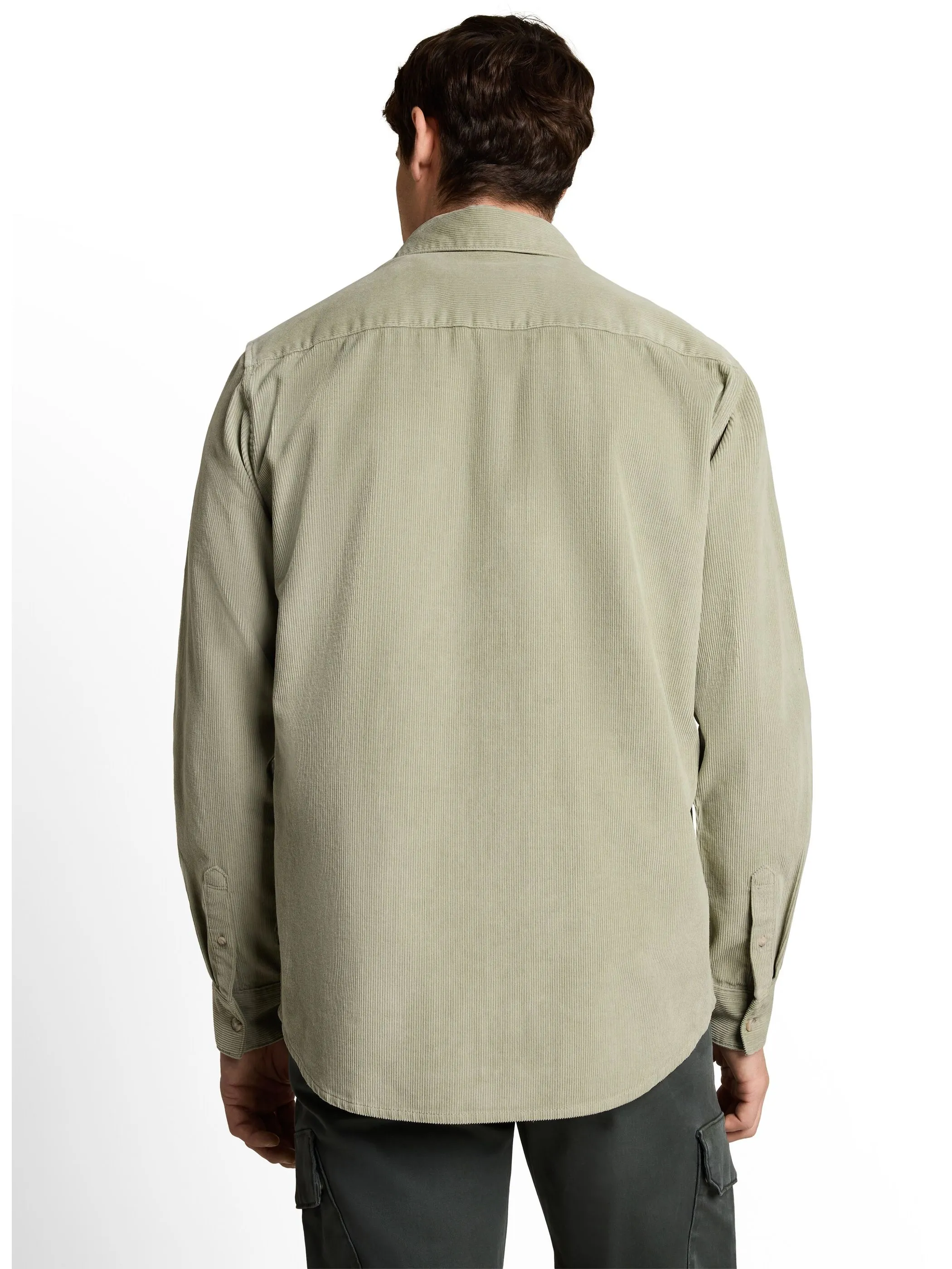 Tom Tailor 1052322 NOS soft corduroy shirt Grün 934244 40582 2