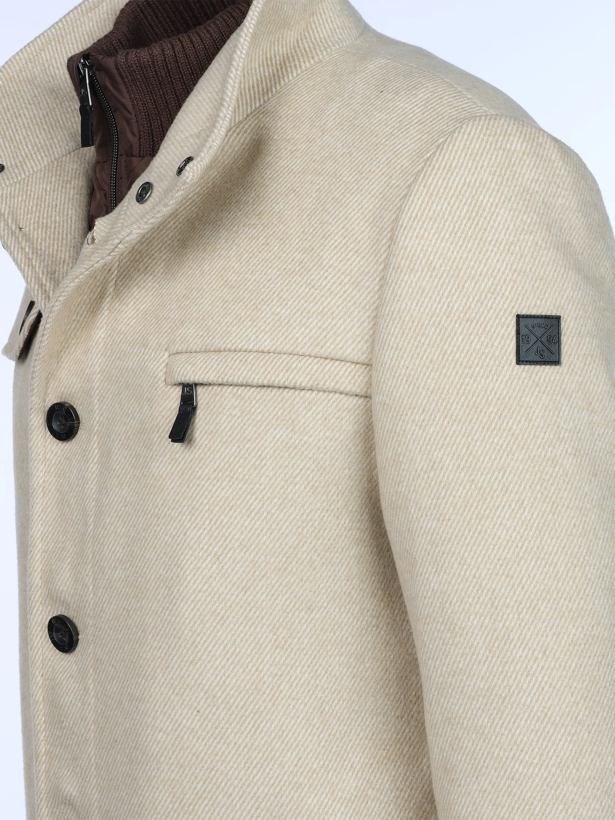 Jim Spencer He. Wollmantel 2in1 220803 Beige 871351 62 5