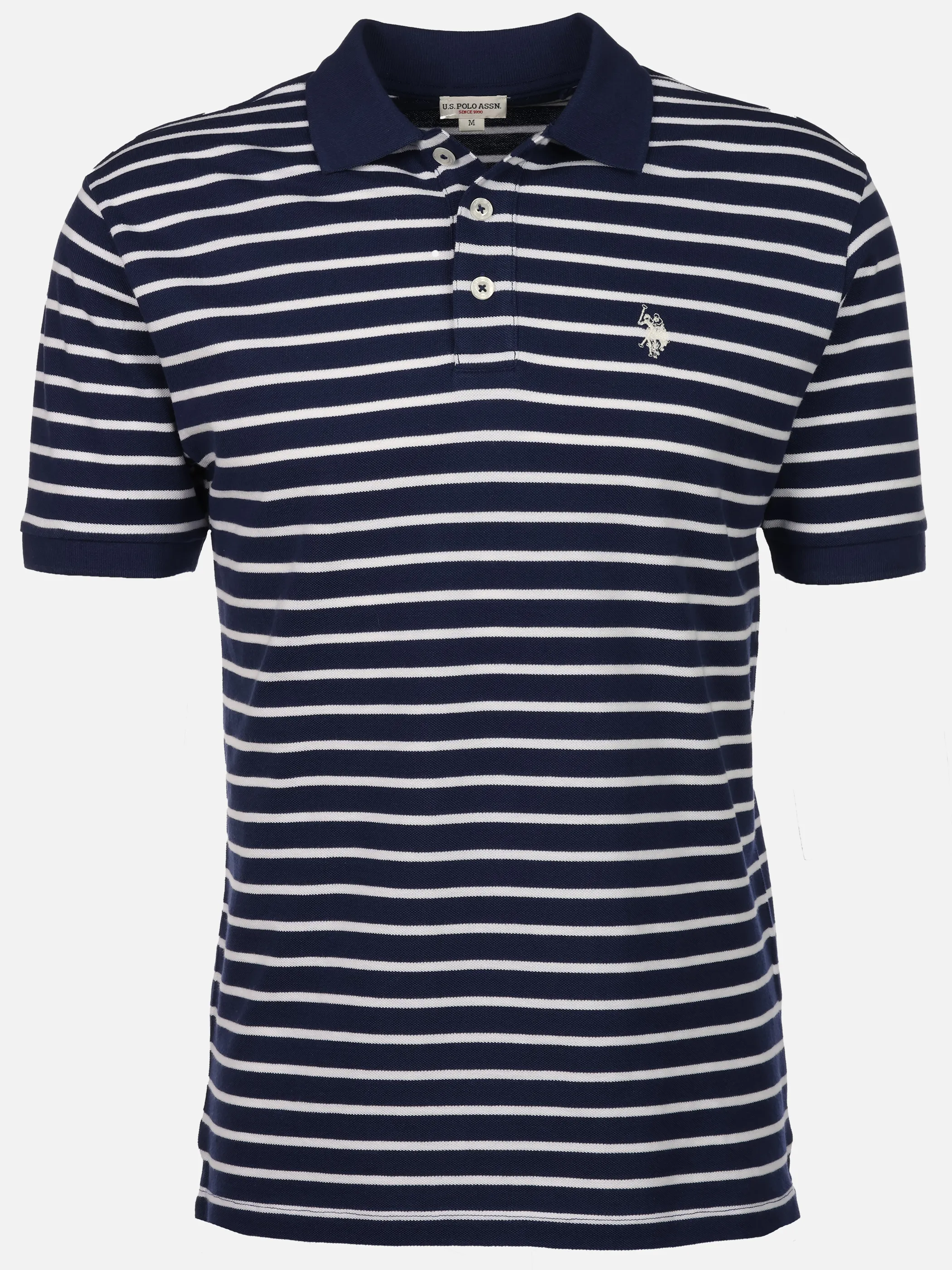 U.S. Polo Assn. He. Poloshirt Ringel Blau 923565 870 1